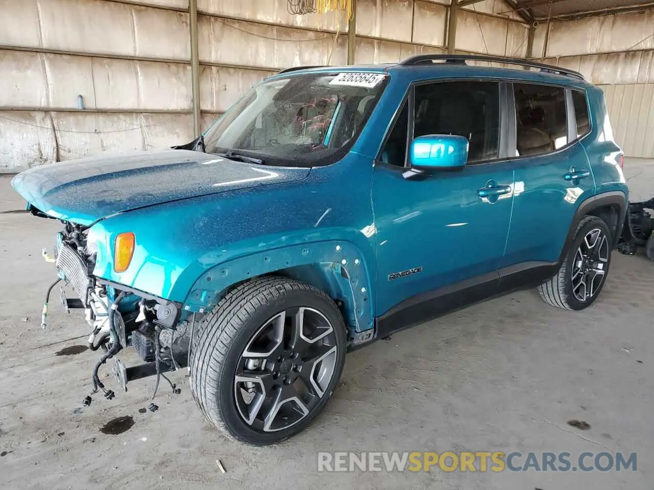 1 Фотография поврежденного автомобиля ZACNJABB4LPL90264 JEEP RENEGADE 2020