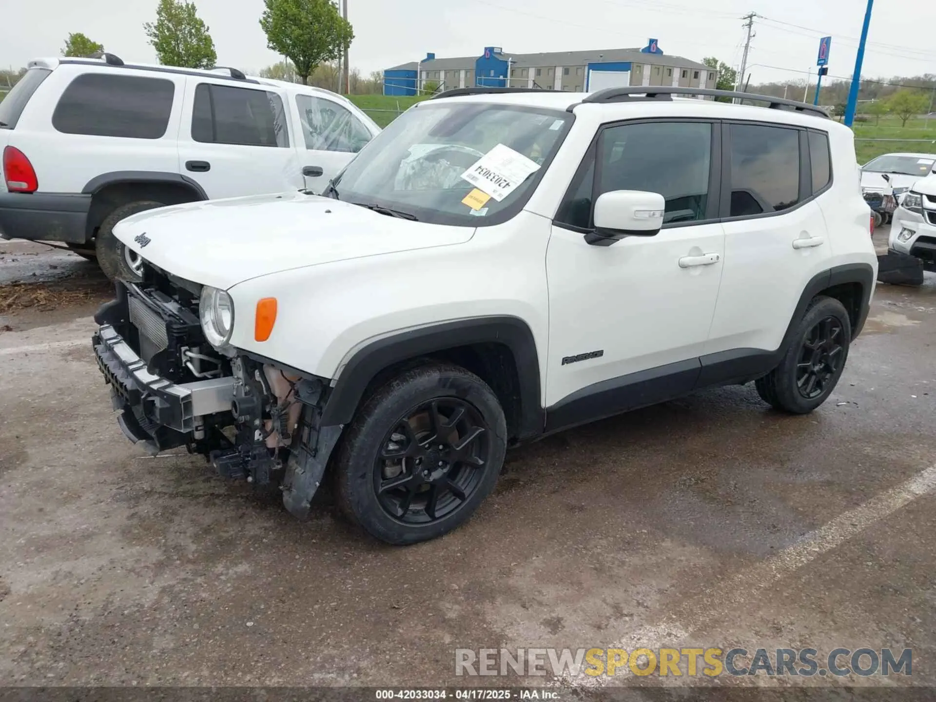2 Photograph of a damaged car ZACNJABB6LPL16537 JEEP RENEGADE 2020