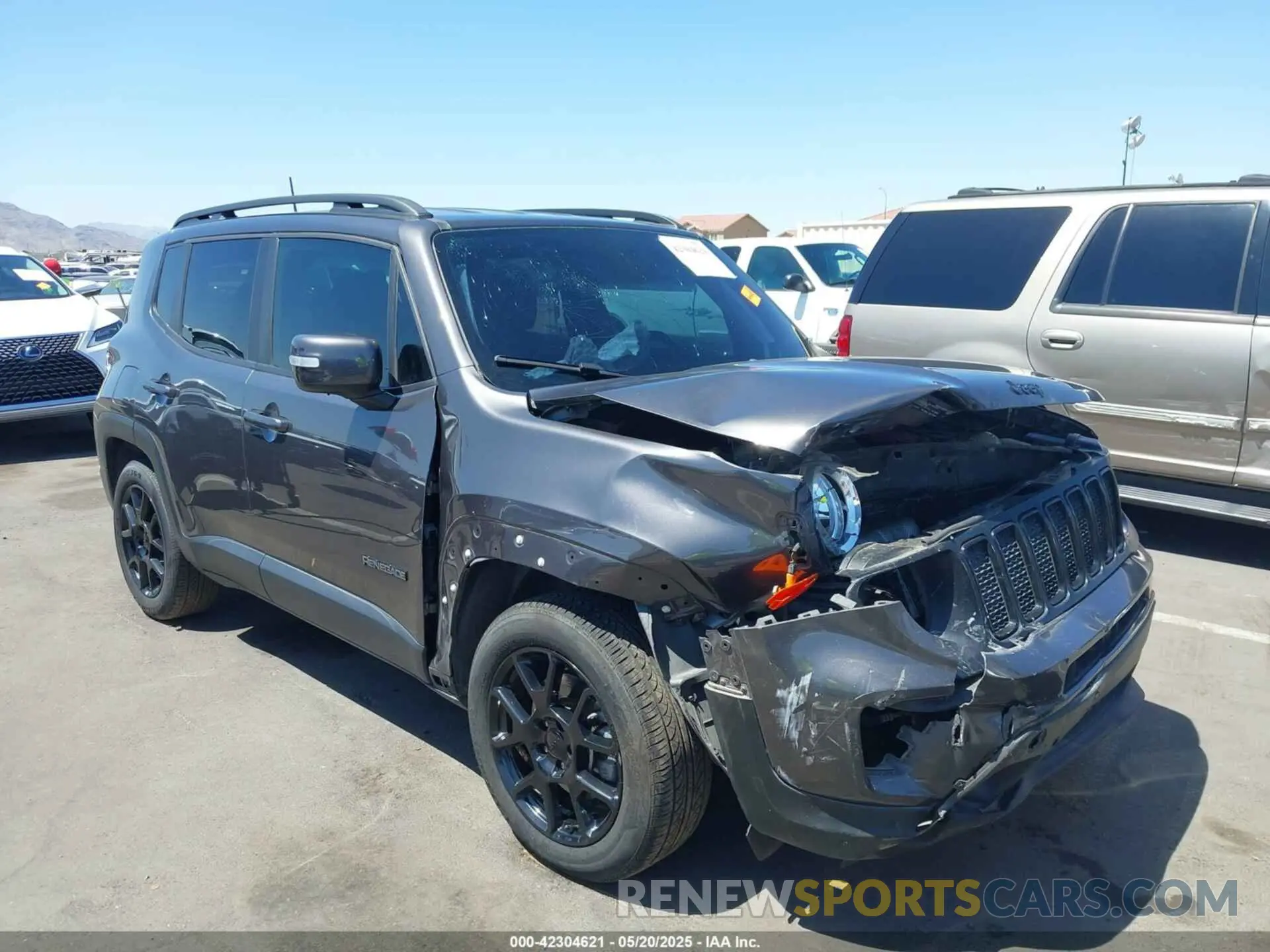 1 Photograph of a damaged car ZACNJABB7LPL12187 JEEP RENEGADE 2020