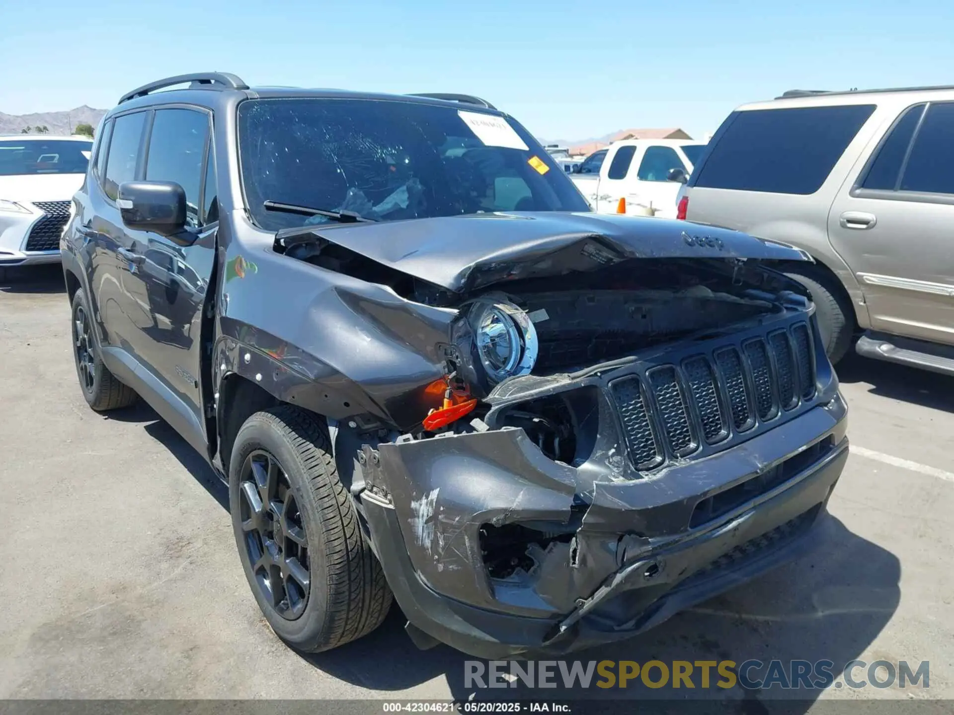 6 Photograph of a damaged car ZACNJABB7LPL12187 JEEP RENEGADE 2020