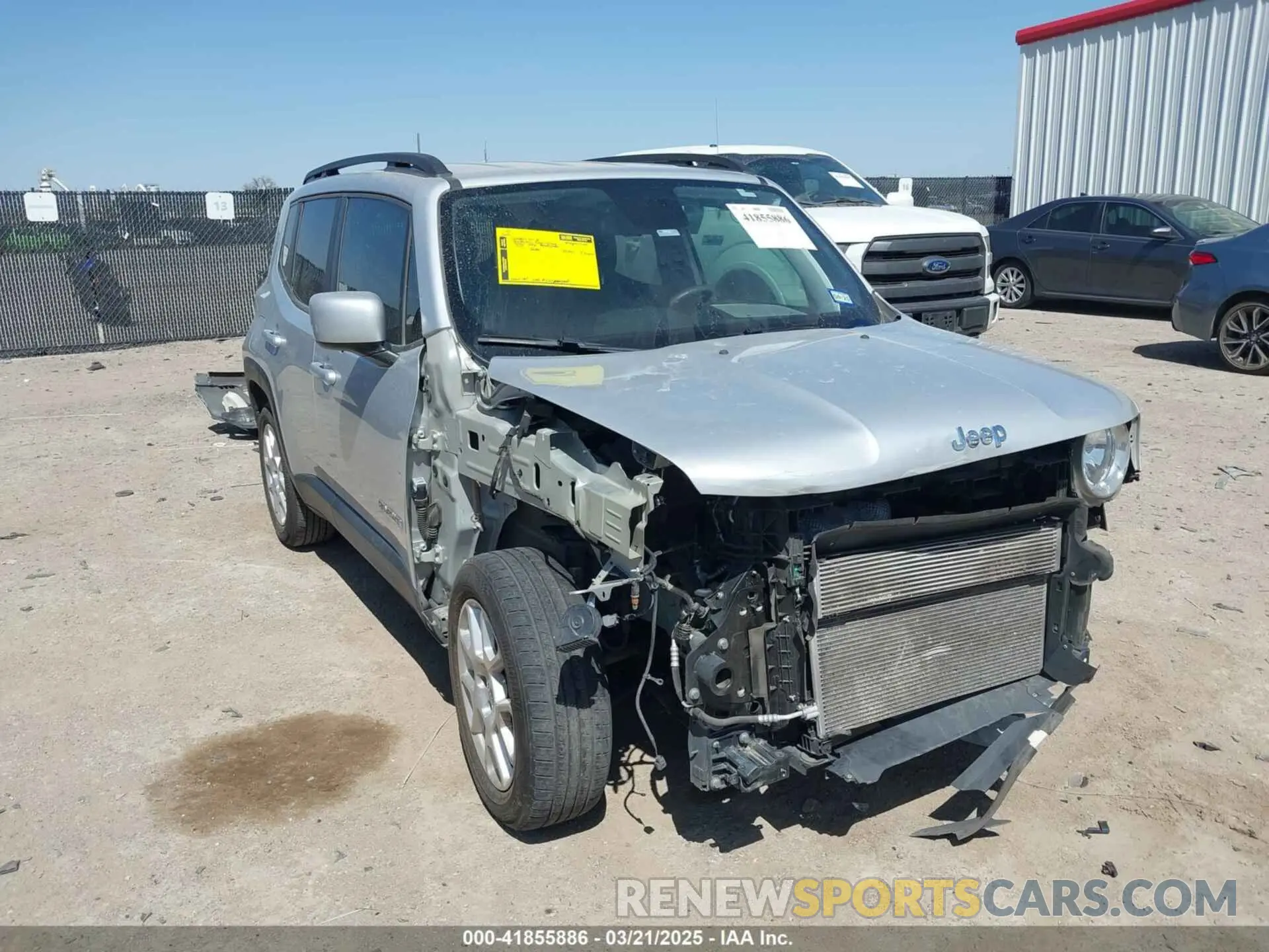 1 Photograph of a damaged car ZACNJABB8LPL11534 JEEP RENEGADE 2020