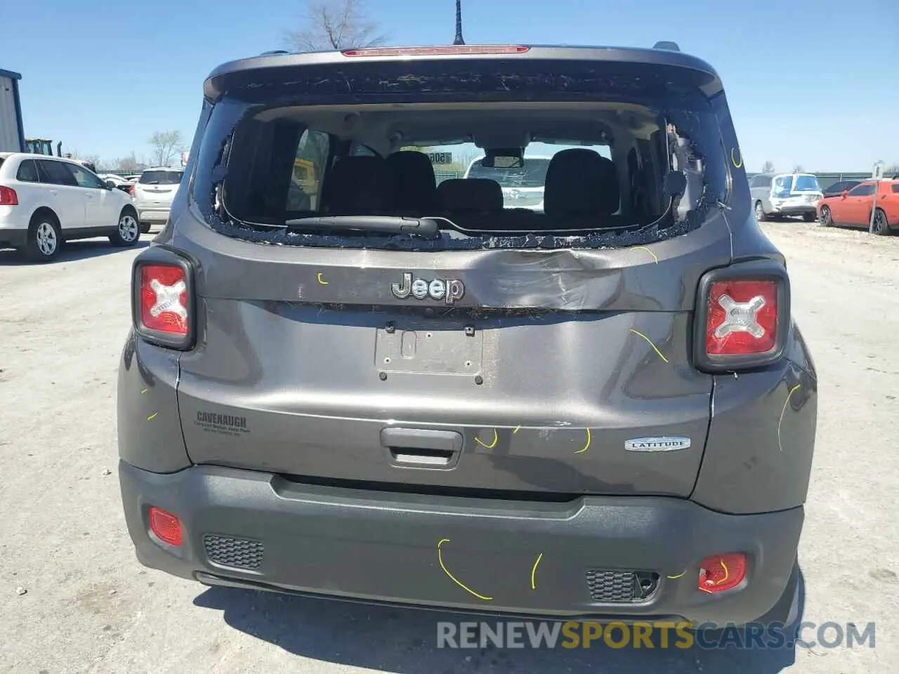 6 Photograph of a damaged car ZACNJABB8LPL46722 JEEP RENEGADE 2020