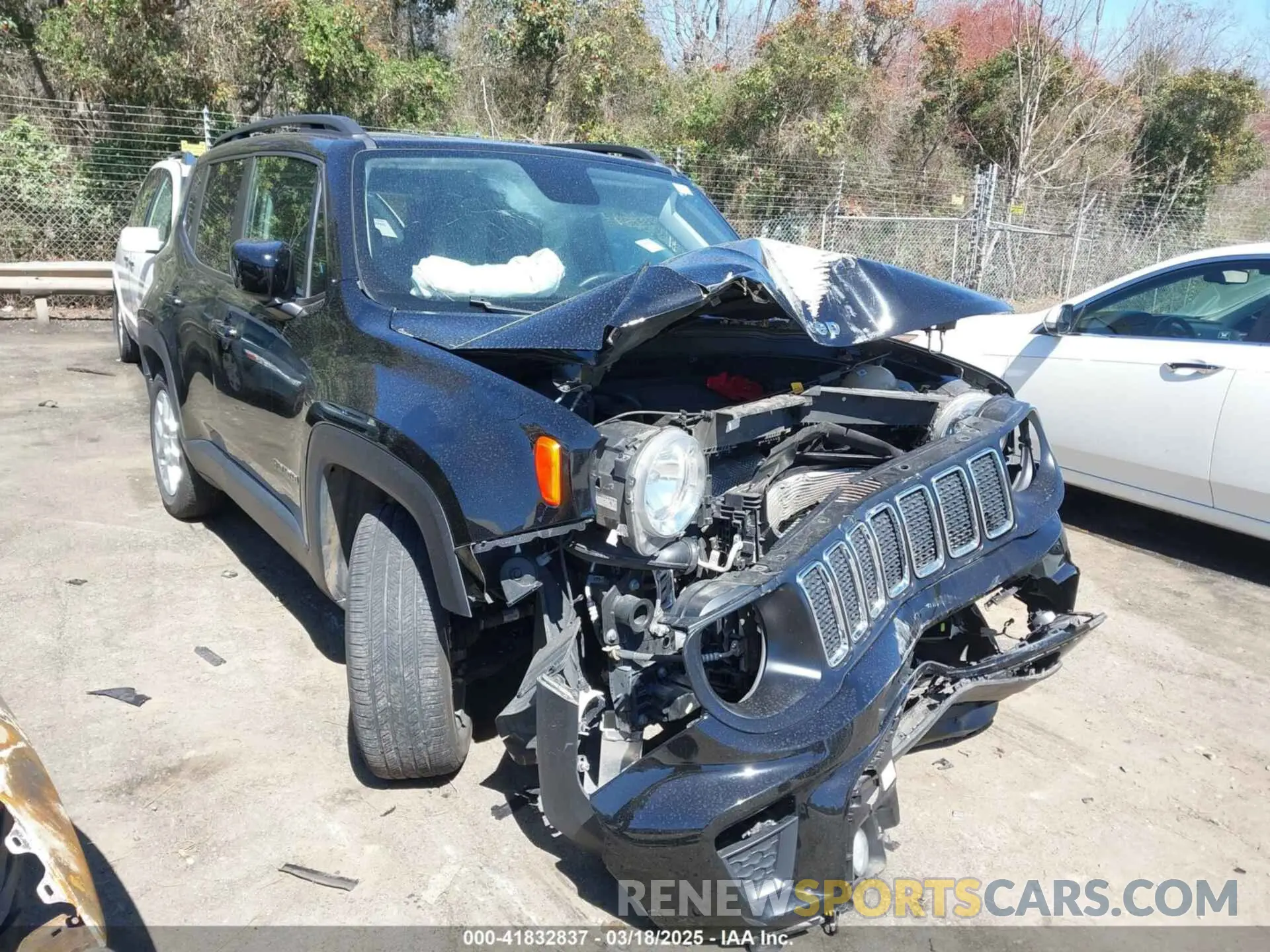 1 Photograph of a damaged car ZACNJABB9LPL63724 JEEP RENEGADE 2020