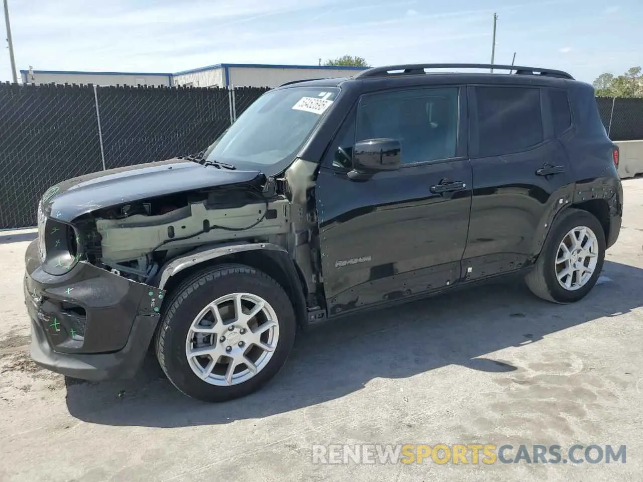 1 Photograph of a damaged car ZACNJABB9LPL65716 JEEP RENEGADE 2020