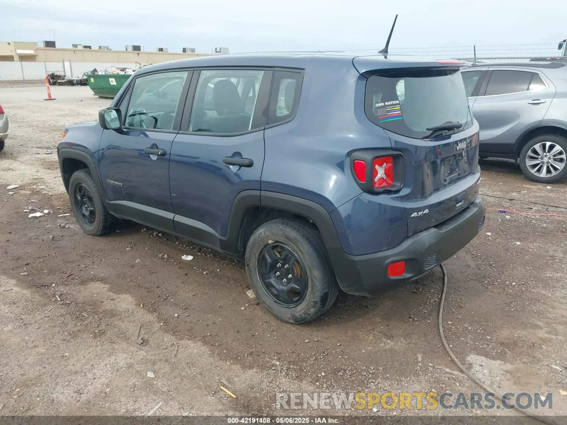 3 Photograph of a damaged car ZACNJBAB0LPL32160 JEEP RENEGADE 2020