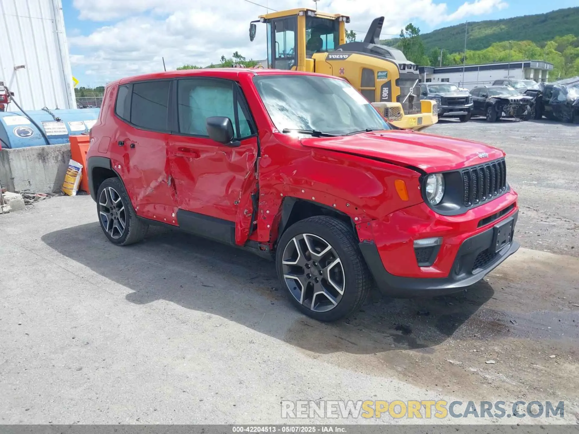 1 Photograph of a damaged car ZACNJBAB0LPM08654 JEEP RENEGADE 2020