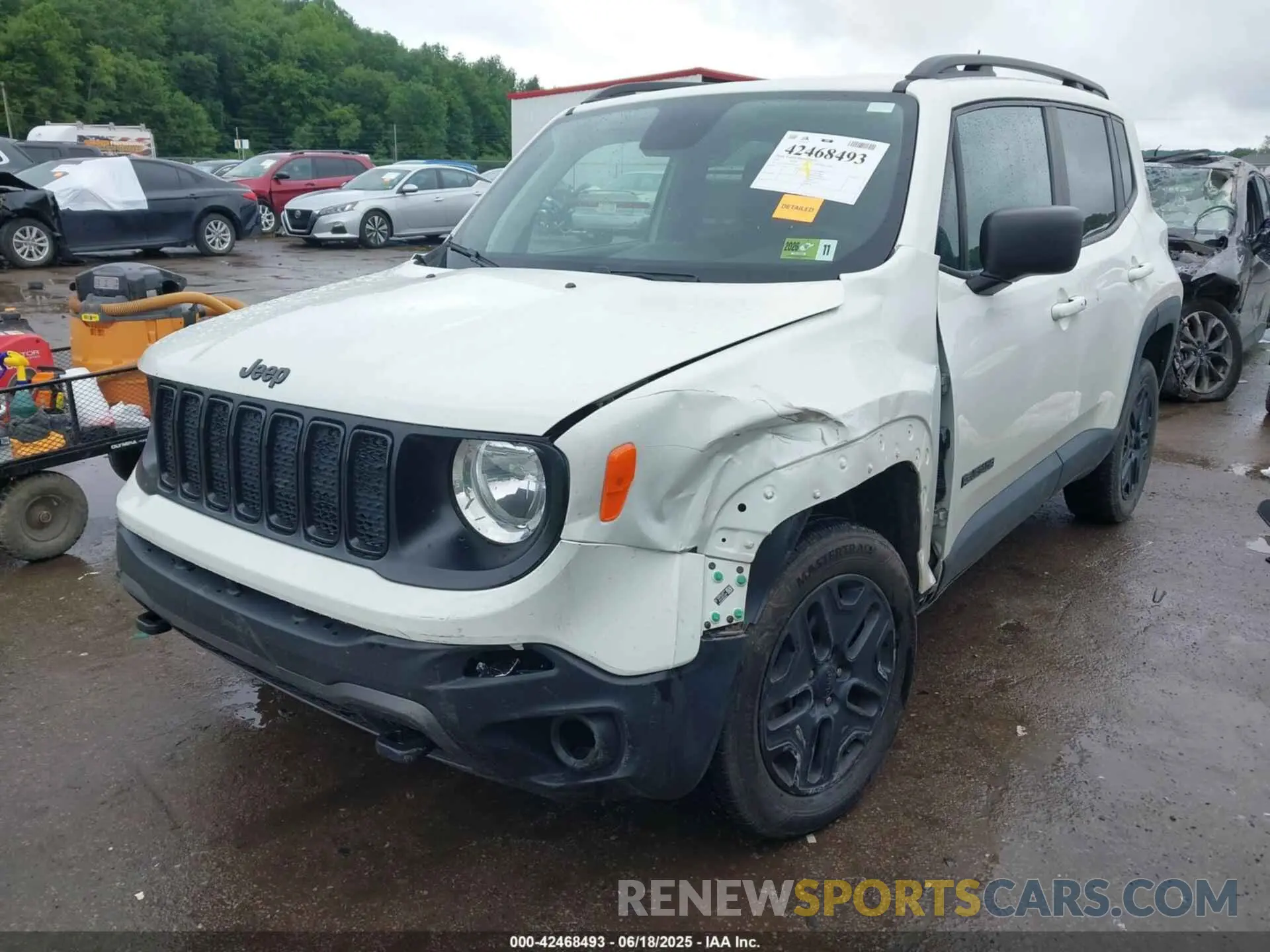 2 Photograph of a damaged car ZACNJBAB4LPL39273 JEEP RENEGADE 2020