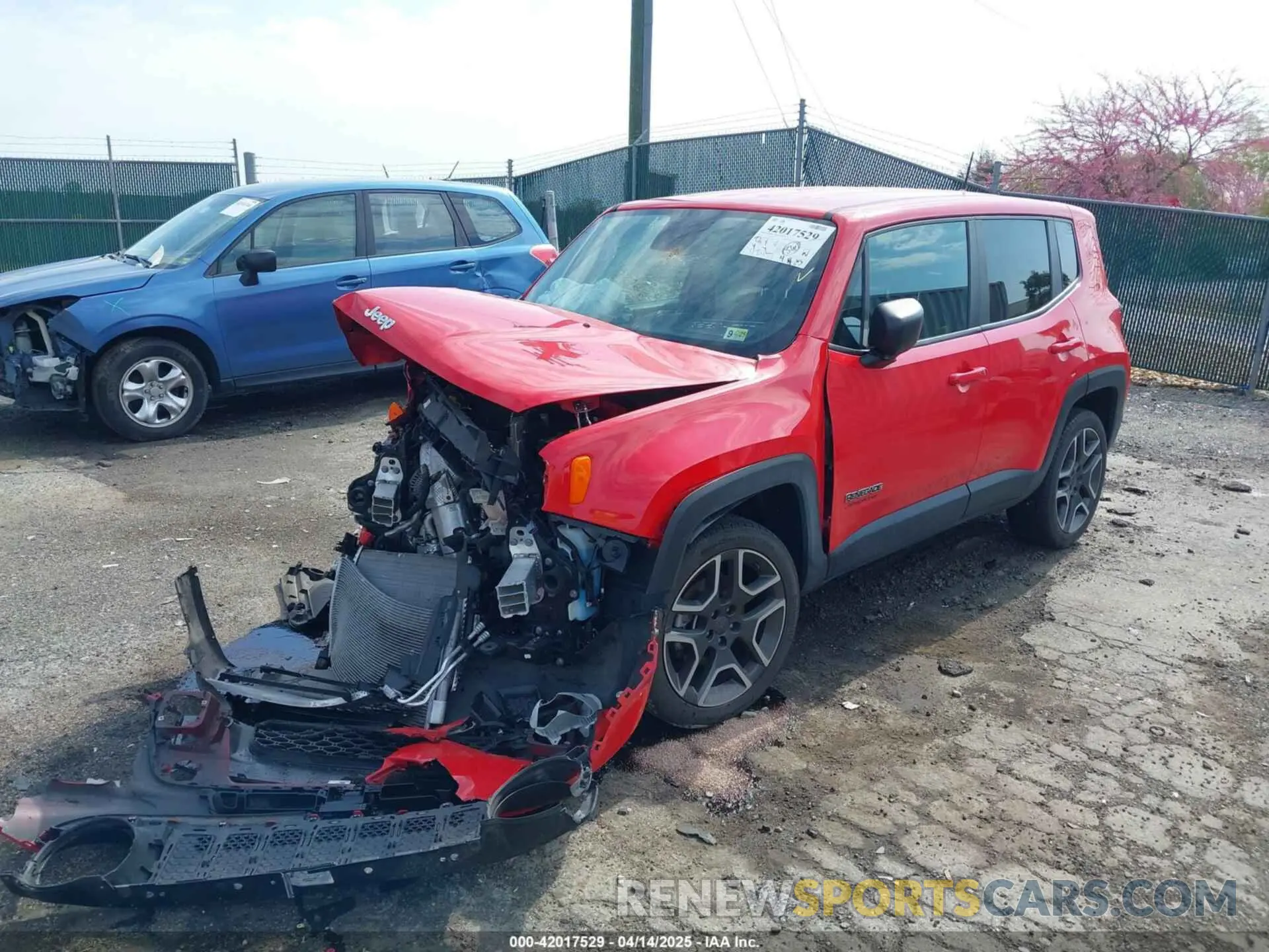 2 Фотография поврежденного автомобиля ZACNJBAB7LPL75071 JEEP RENEGADE 2020