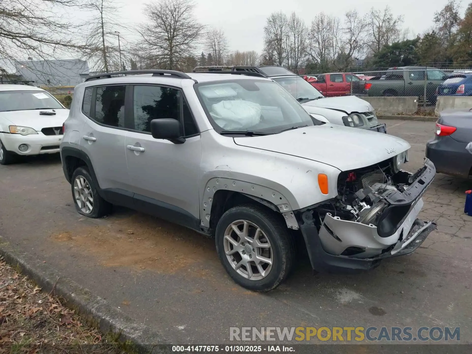 1 Photograph of a damaged car ZACNJBAB8LPL52205 JEEP RENEGADE 2020