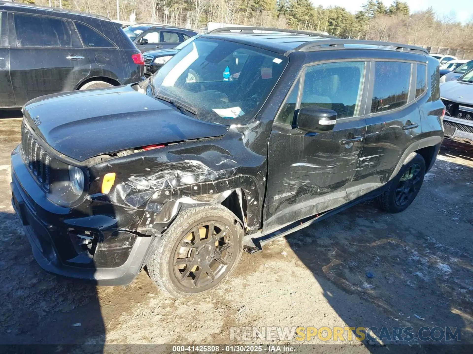 2 Photograph of a damaged car ZACNJBB10LPK99487 JEEP RENEGADE 2020