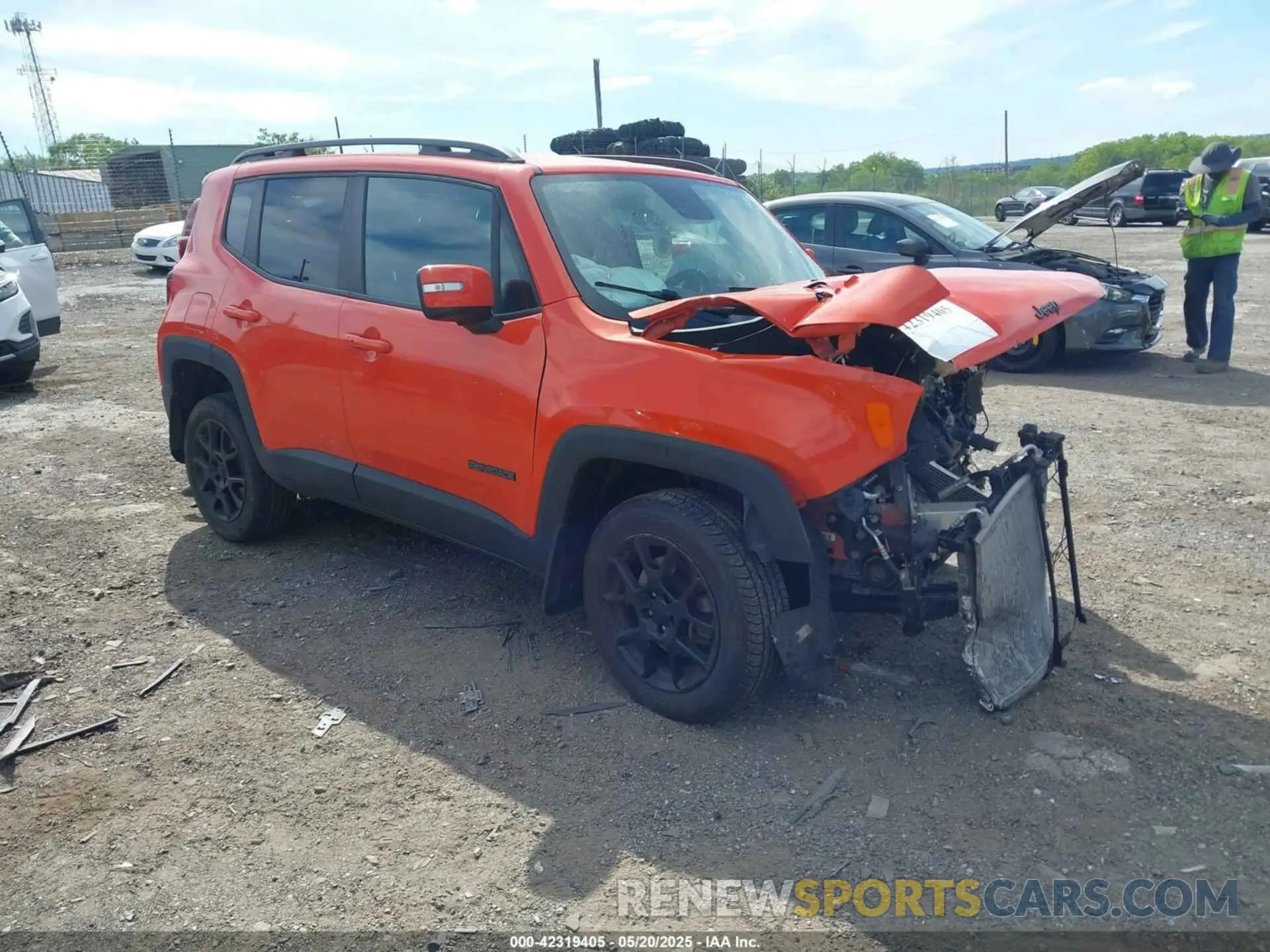 1 Фотография поврежденного автомобиля ZACNJBBB6LPL13871 JEEP RENEGADE 2020