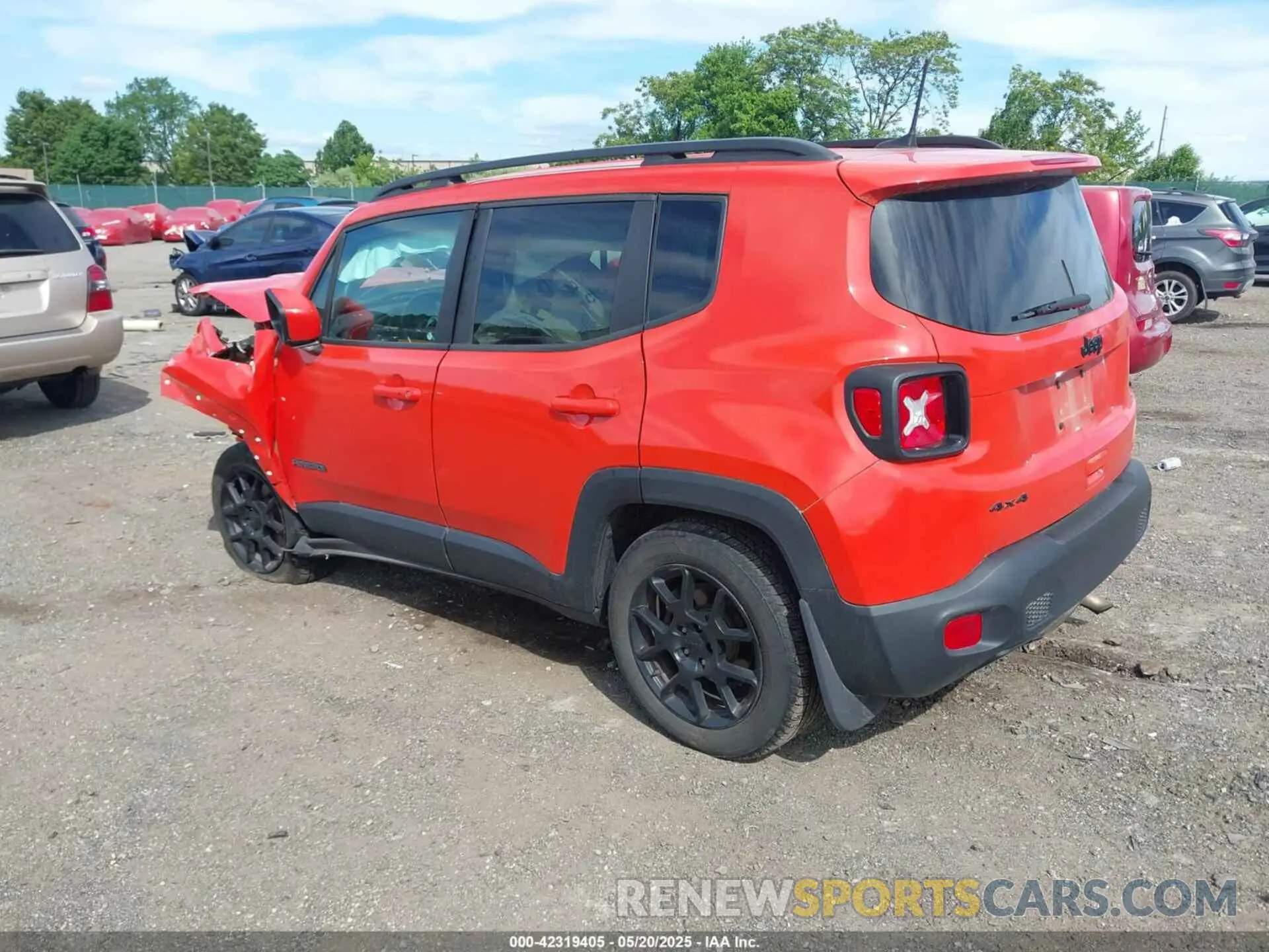 3 Фотография поврежденного автомобиля ZACNJBBB6LPL13871 JEEP RENEGADE 2020