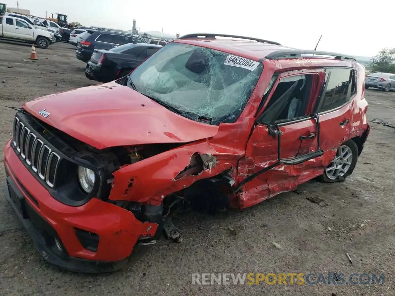 1 Фотография поврежденного автомобиля ZACNJBBB6LPL22876 JEEP RENEGADE 2020