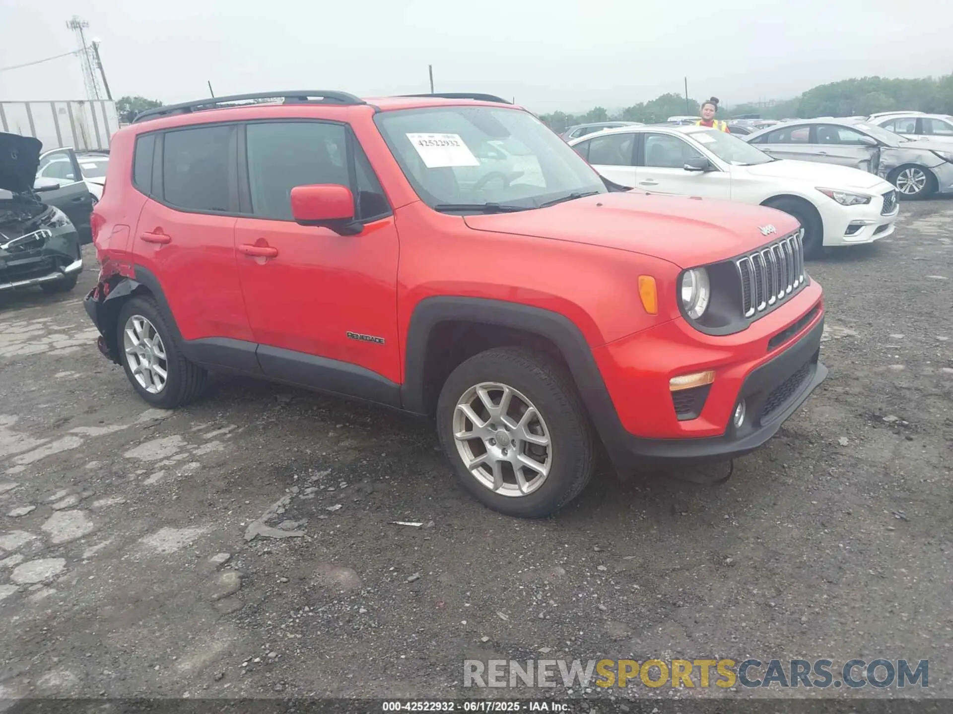1 Photograph of a damaged car ZACNJBBB7LPL26547 JEEP RENEGADE 2020