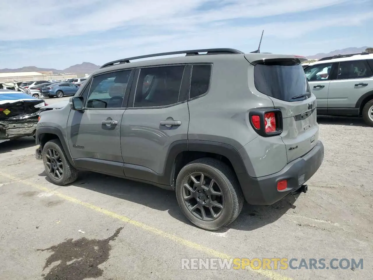 2 Photograph of a damaged car ZACNJBBB8LPL87499 JEEP RENEGADE 2020