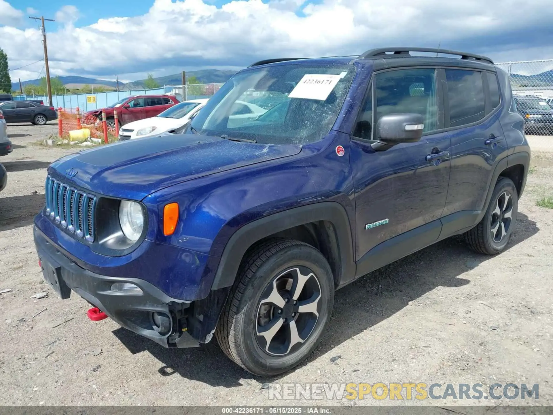 2 Photograph of a damaged car ZACNJBC16LPL78404 JEEP RENEGADE 2020