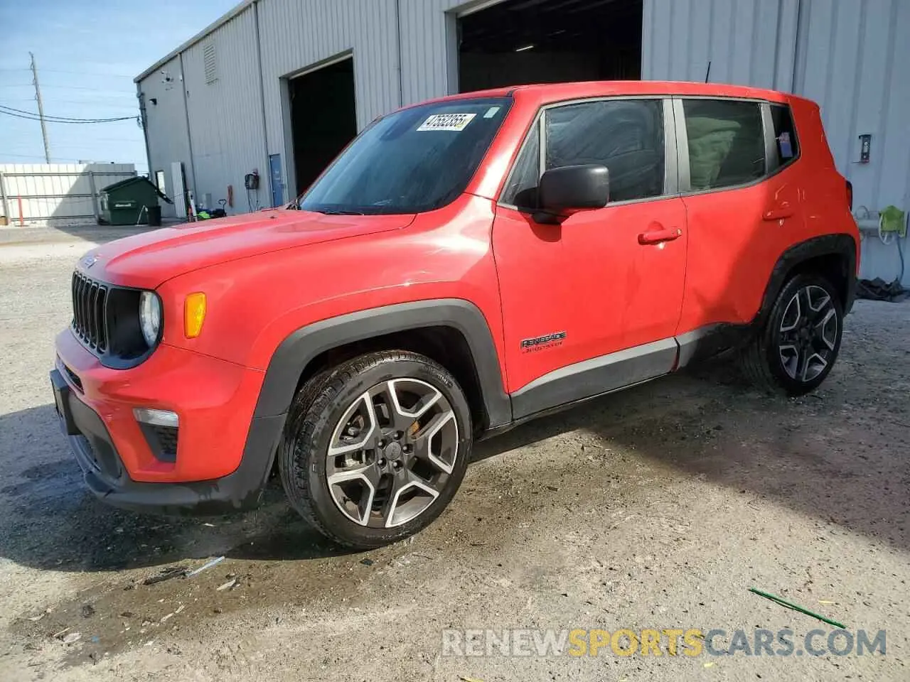 1 Photograph of a damaged car ZACNJCAB2MPM71178 JEEP RENEGADE 2021