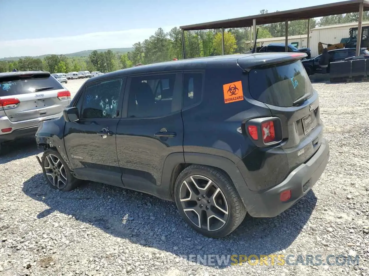 2 Фотография поврежденного автомобиля ZACNJCAB3MPM35872 JEEP RENEGADE 2021