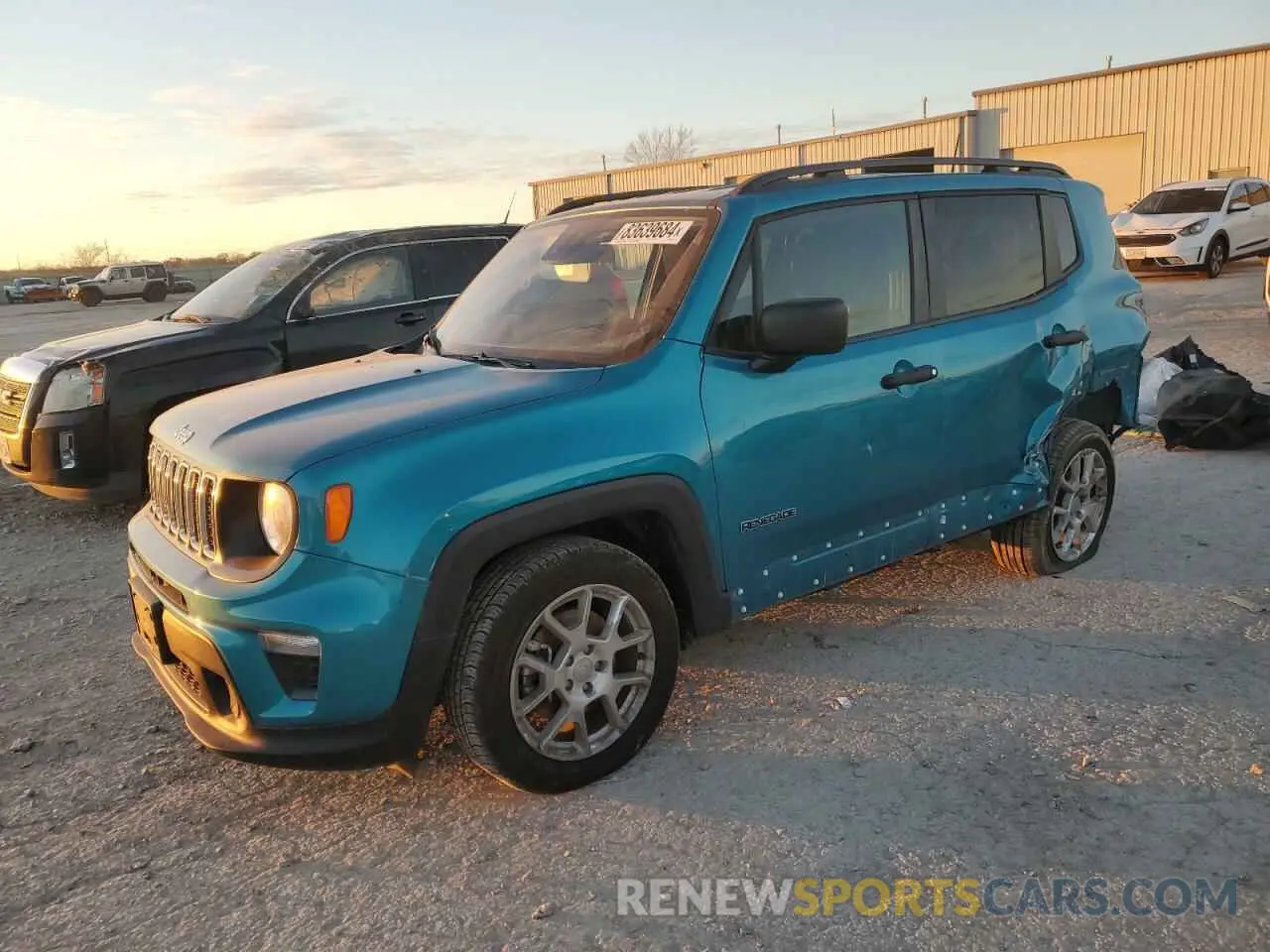 1 Photograph of a damaged car ZACNJCAB7MPM26124 JEEP RENEGADE 2021