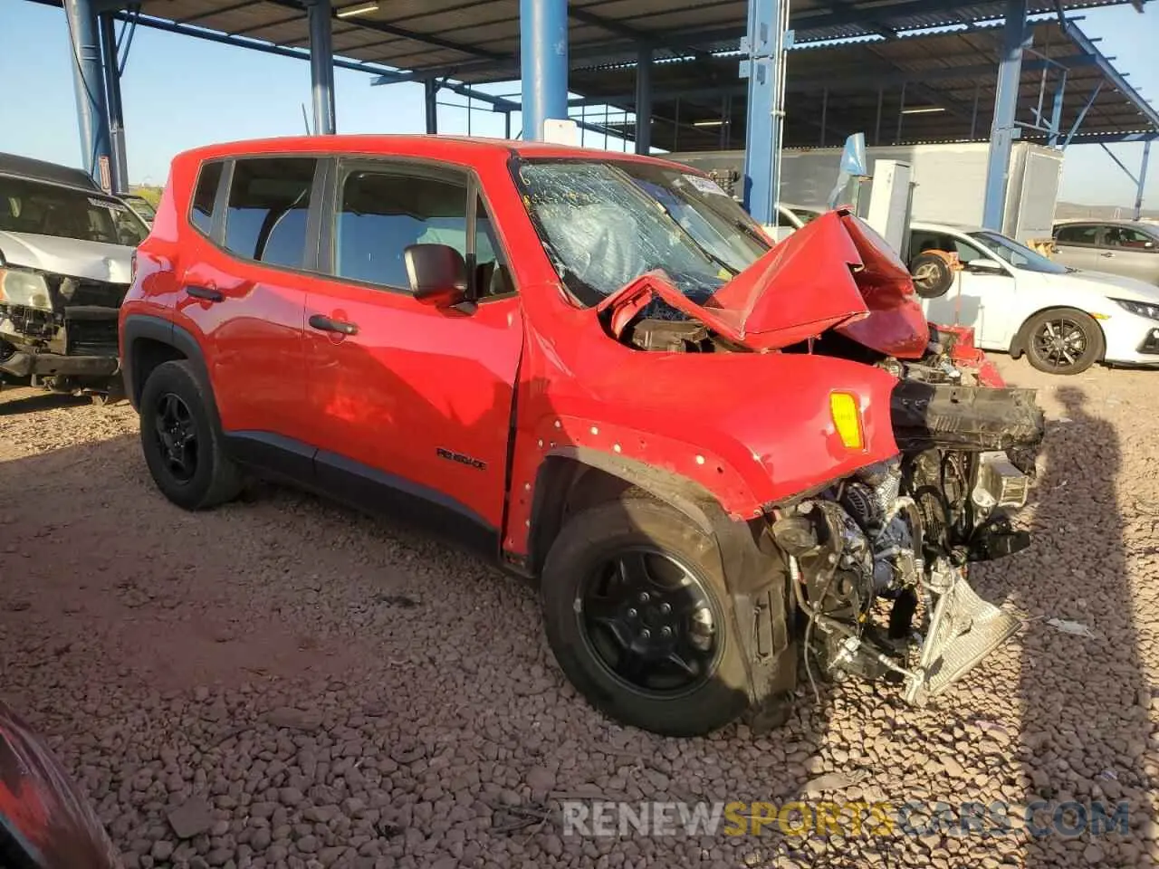 4 Фотография поврежденного автомобиля ZACNJCAB8MPM21935 JEEP RENEGADE 2021