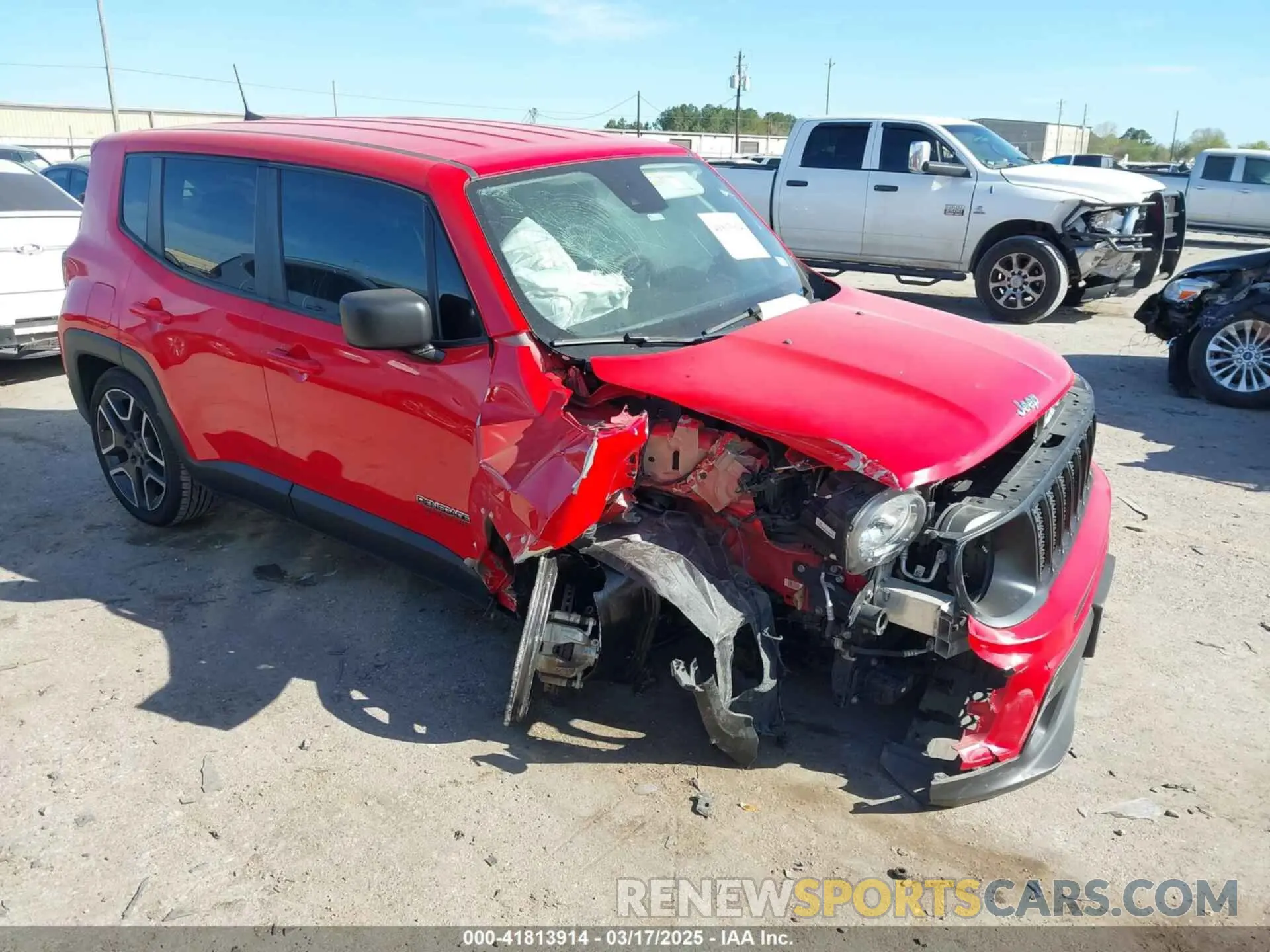 1 Фотография поврежденного автомобиля ZACNJCAB8MPM72920 JEEP RENEGADE 2021