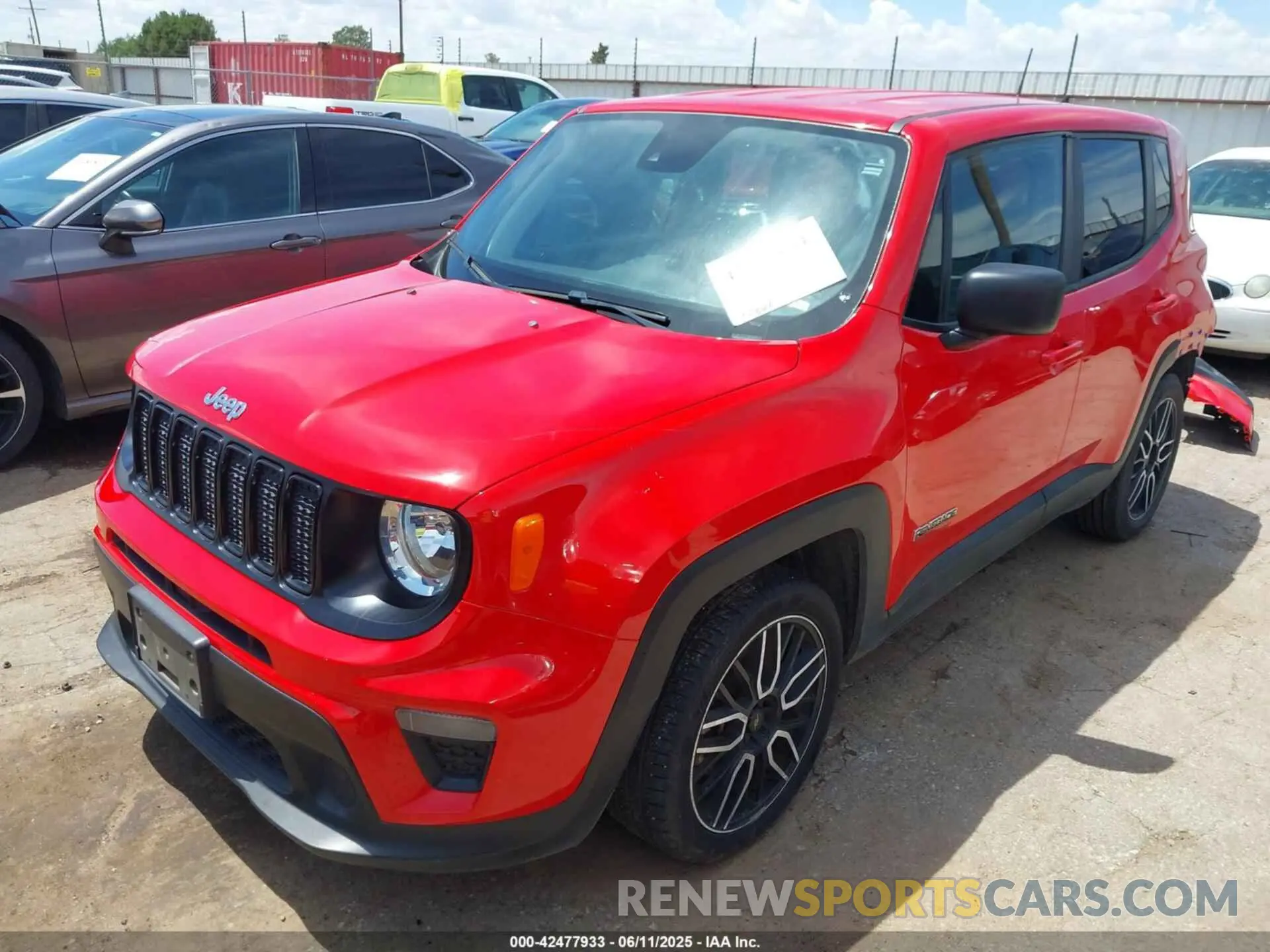 2 Photograph of a damaged car ZACNJCABXMPM46982 JEEP RENEGADE 2021