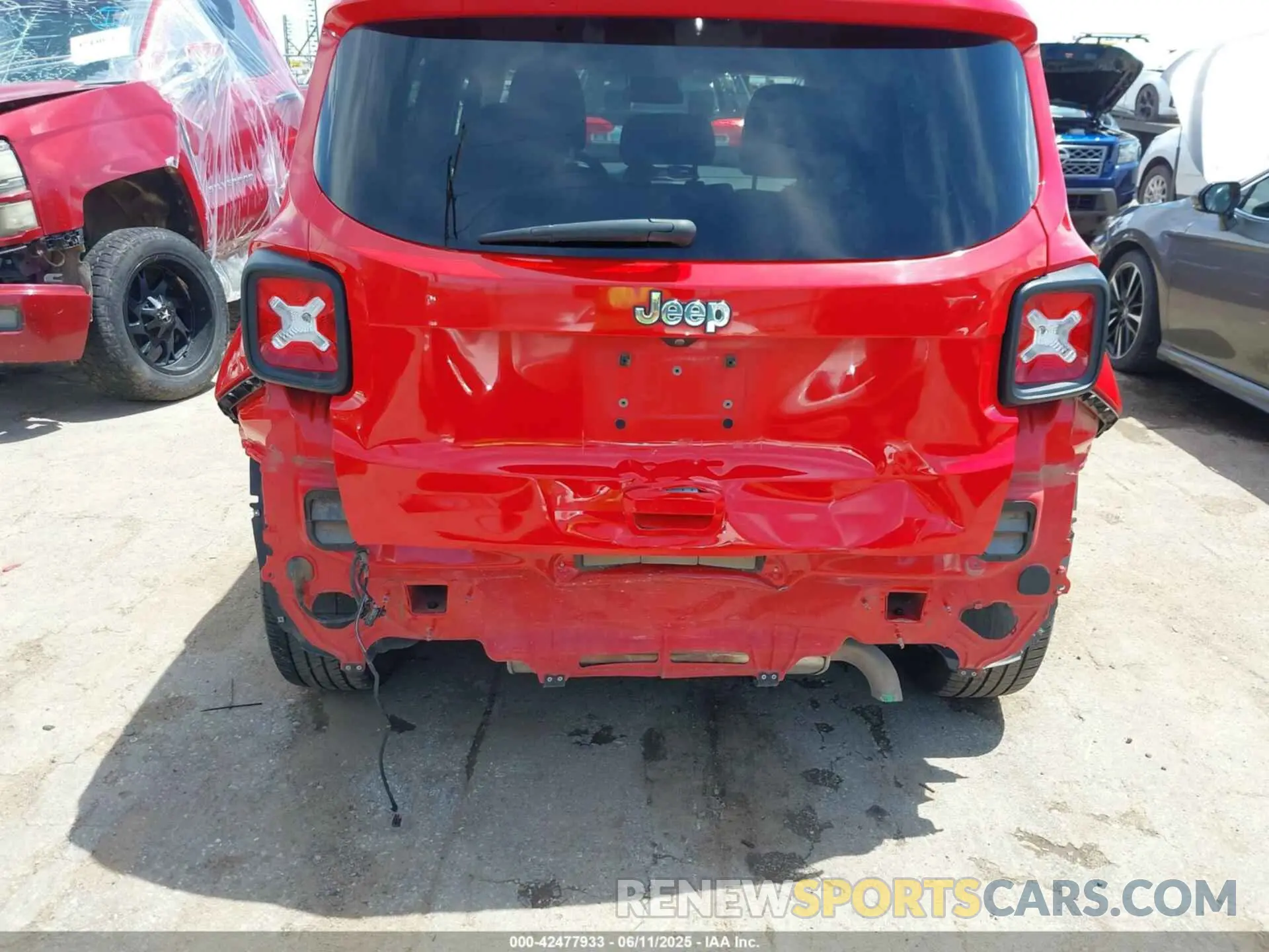 6 Photograph of a damaged car ZACNJCABXMPM46982 JEEP RENEGADE 2021