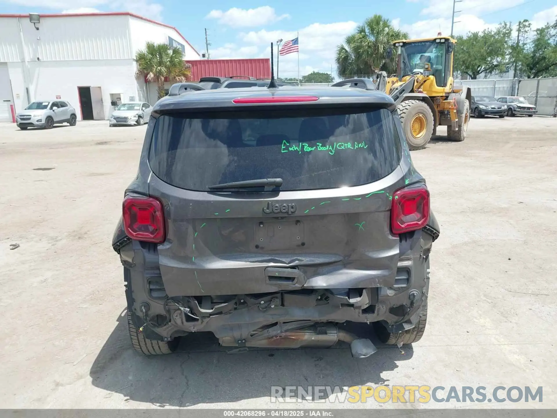 6 Photograph of a damaged car ZACNJCB13MPM31844 JEEP RENEGADE 2021