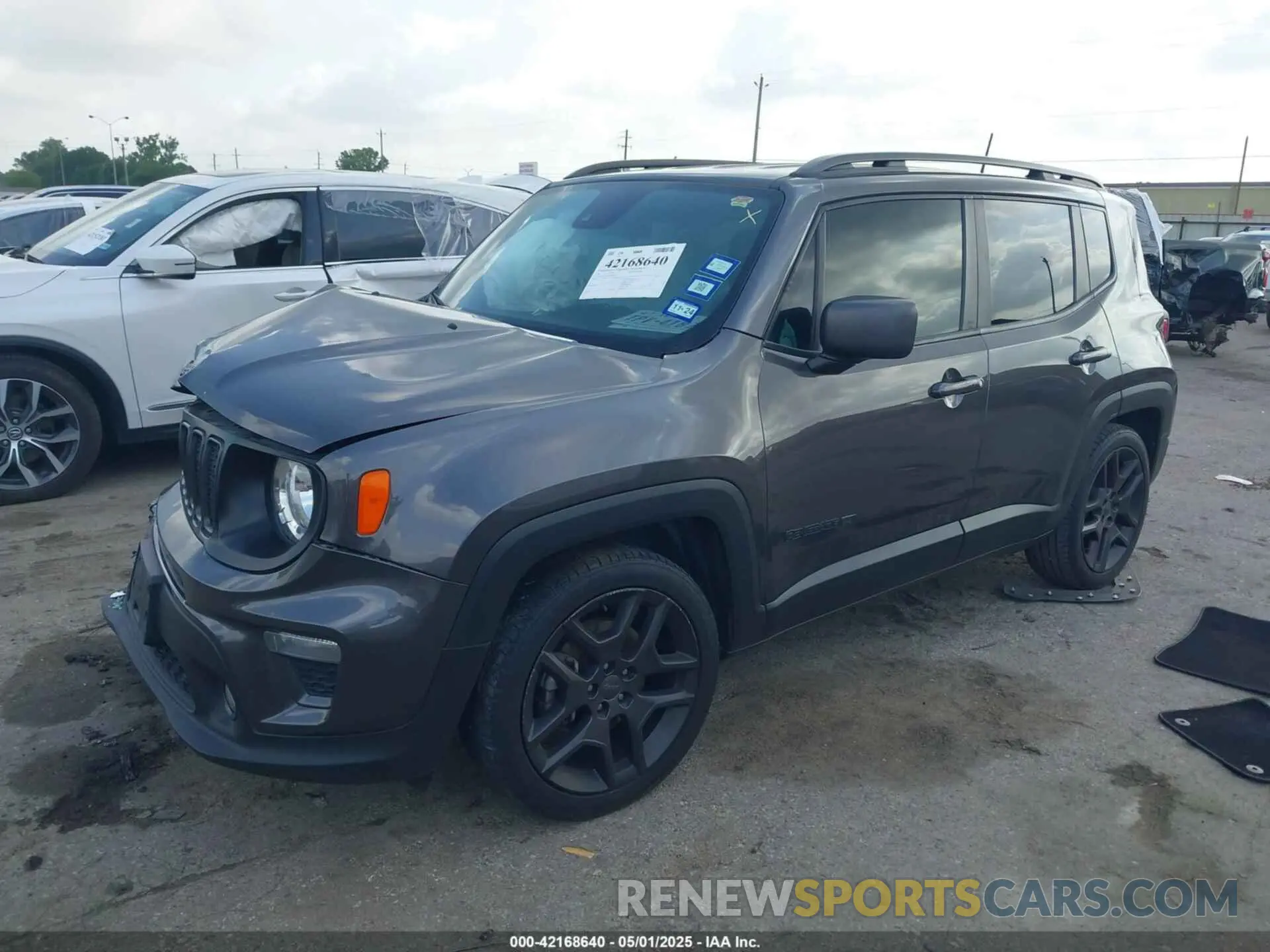 2 Photograph of a damaged car ZACNJCBB0MPM51753 JEEP RENEGADE 2021