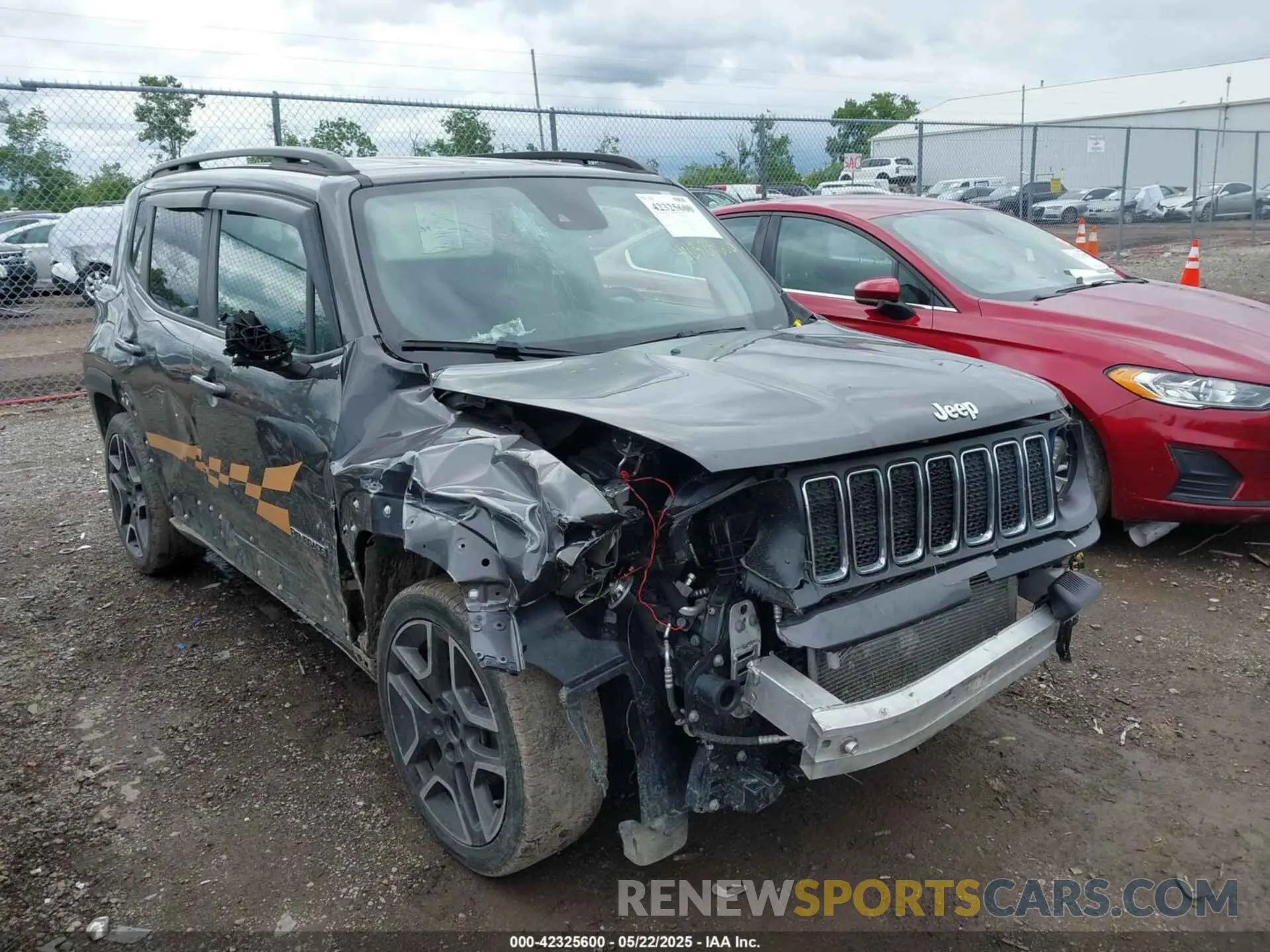 1 Photograph of a damaged car ZACNJCBB2MPM24716 JEEP RENEGADE 2021
