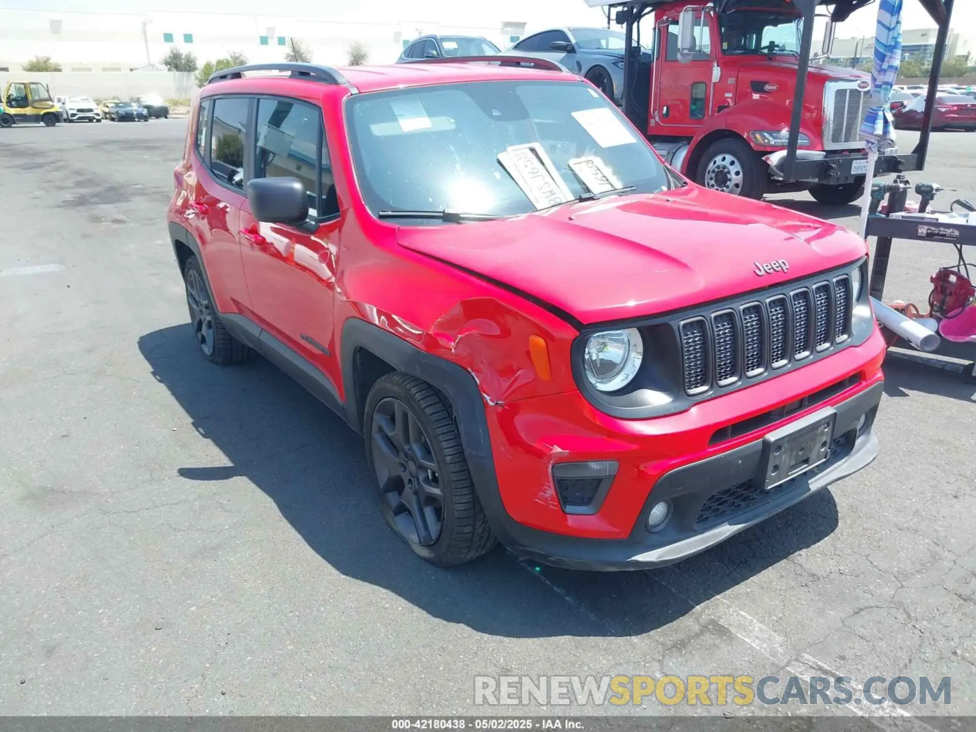 13 Photograph of a damaged car ZACNJCBB4MPM32798 JEEP RENEGADE 2021