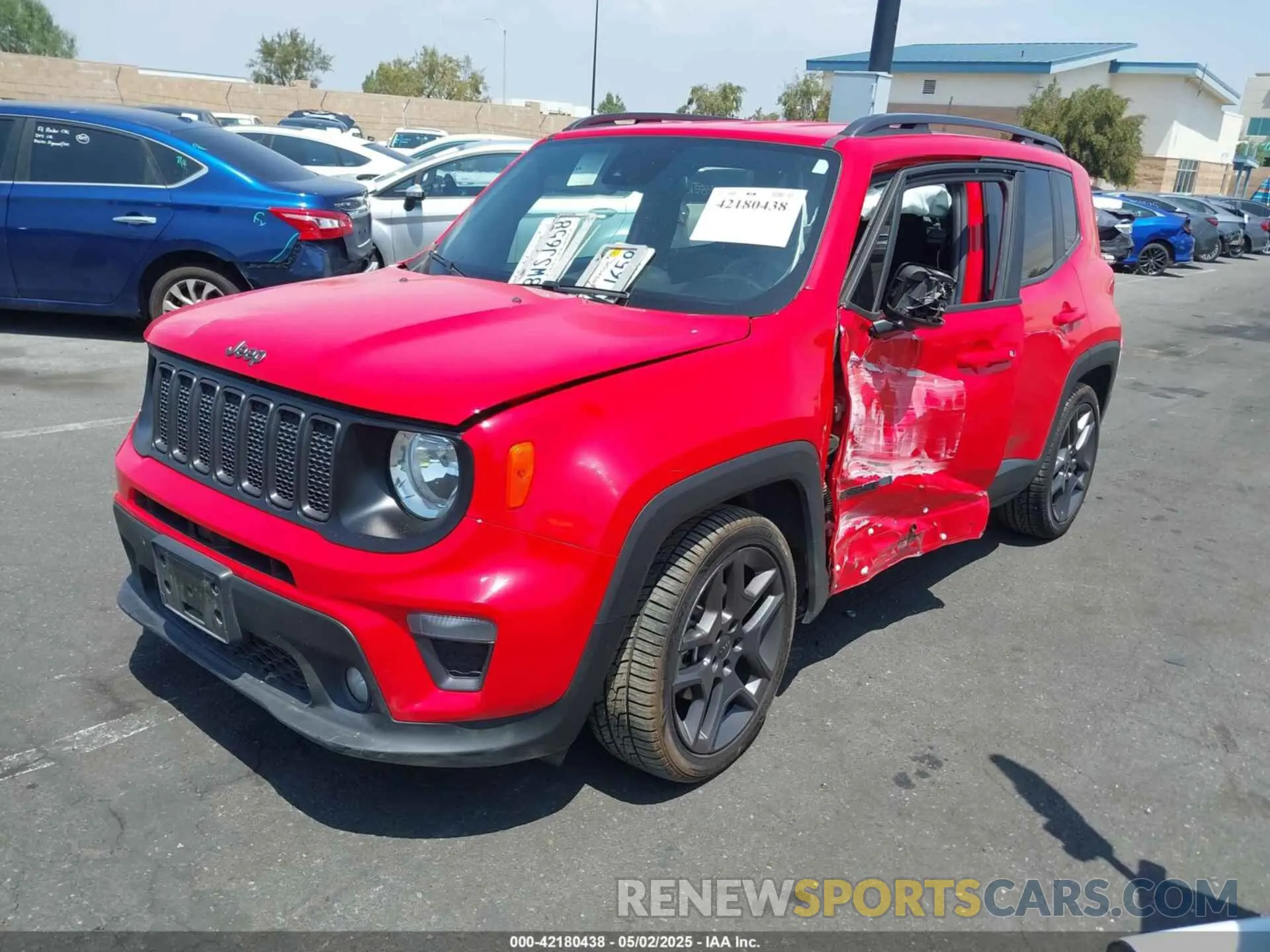 2 Photograph of a damaged car ZACNJCBB4MPM32798 JEEP RENEGADE 2021