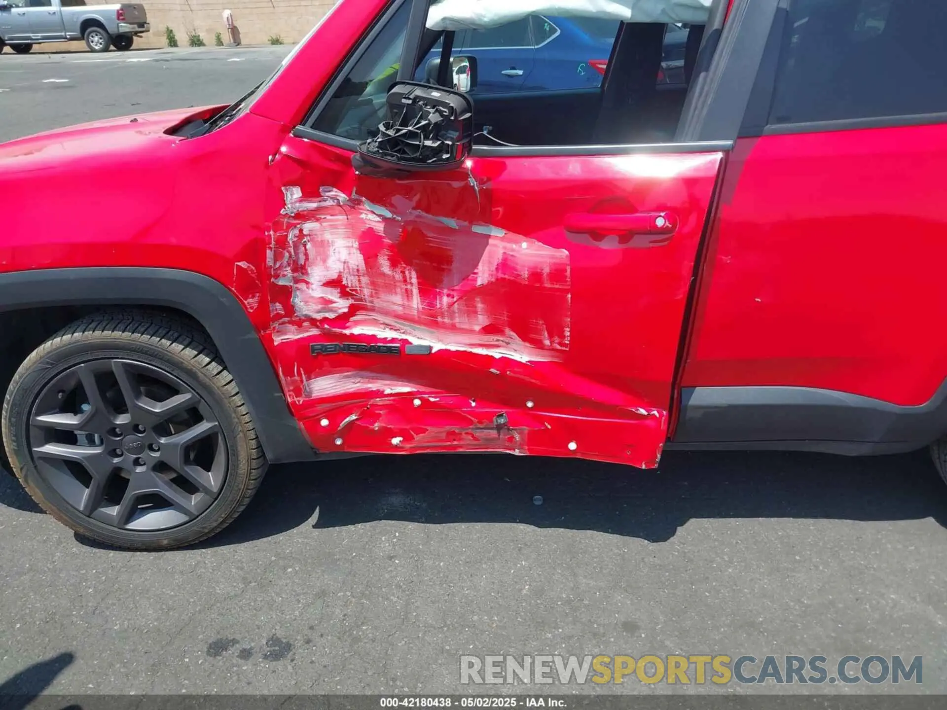 6 Photograph of a damaged car ZACNJCBB4MPM32798 JEEP RENEGADE 2021