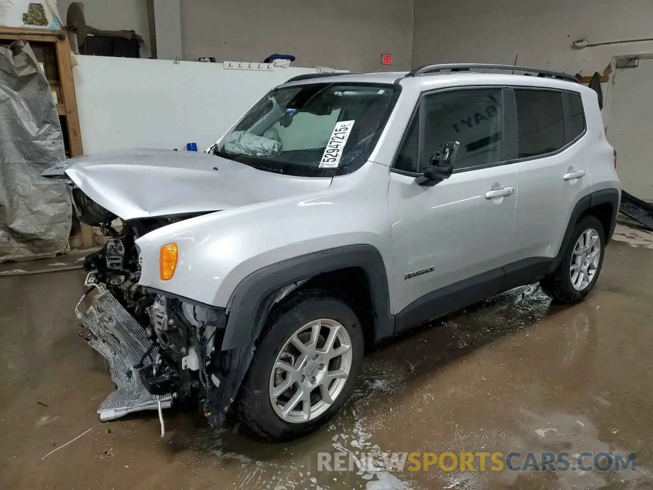 1 Photograph of a damaged car ZACNJCBB5MPM26766 JEEP RENEGADE 2021