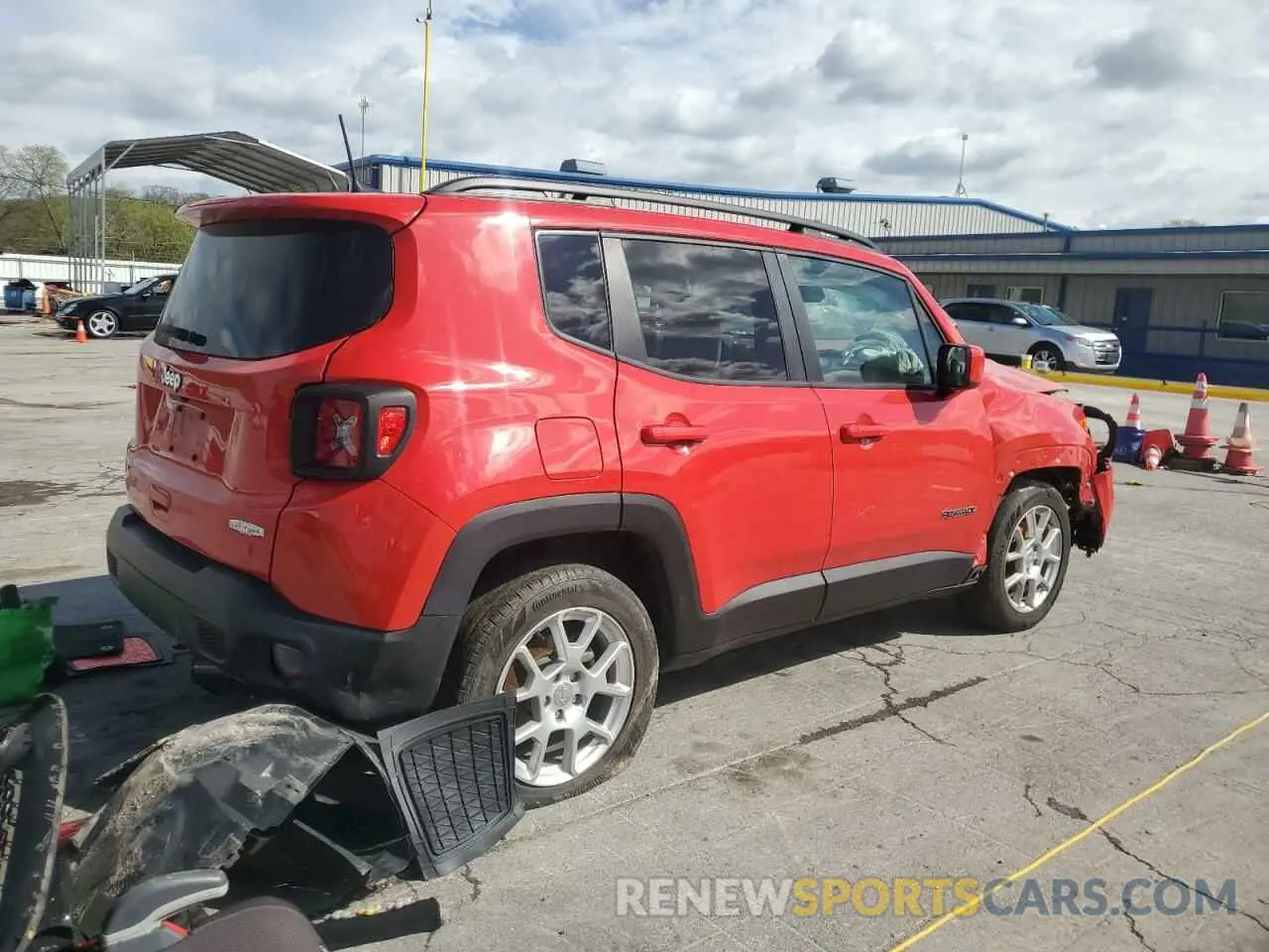 3 Фотография поврежденного автомобиля ZACNJCBB7MPM58036 JEEP RENEGADE 2021