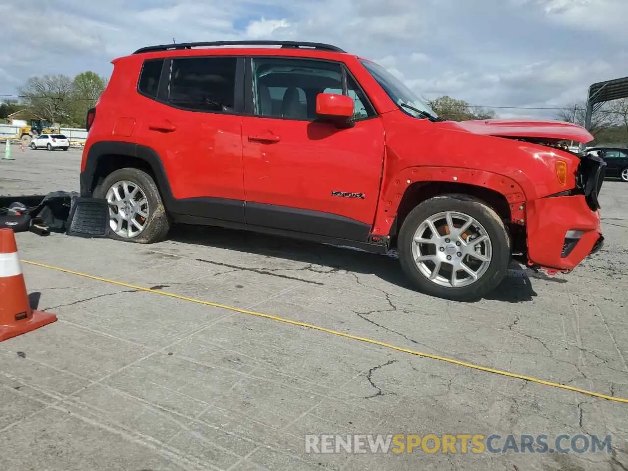 4 Фотография поврежденного автомобиля ZACNJCBB7MPM58036 JEEP RENEGADE 2021