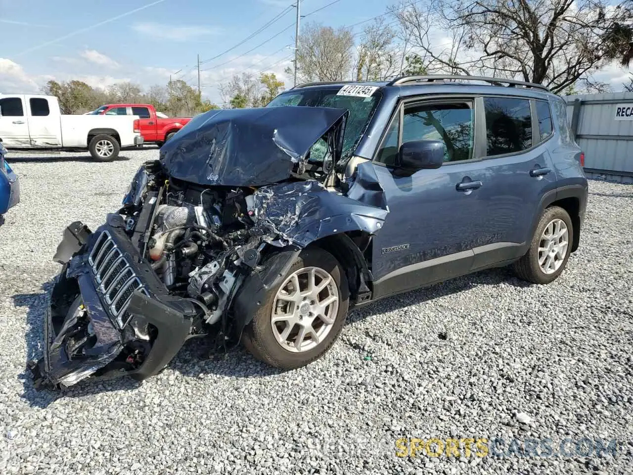 1 Photograph of a damaged car ZACNJCBB7MPN16291 JEEP RENEGADE 2021