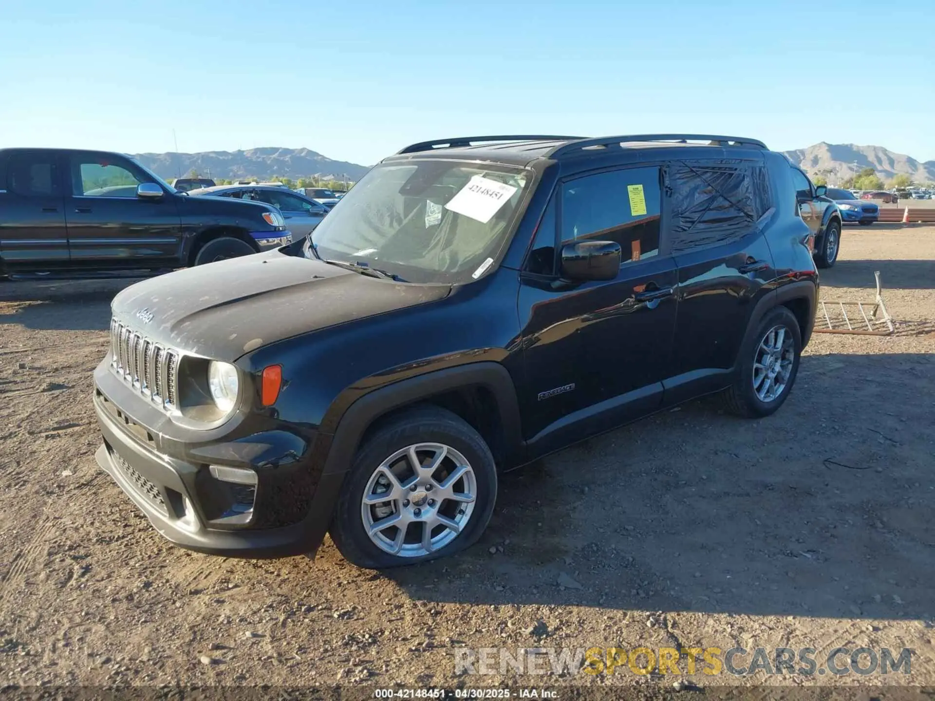 2 Photograph of a damaged car ZACNJCBB7MPN23127 JEEP RENEGADE 2021