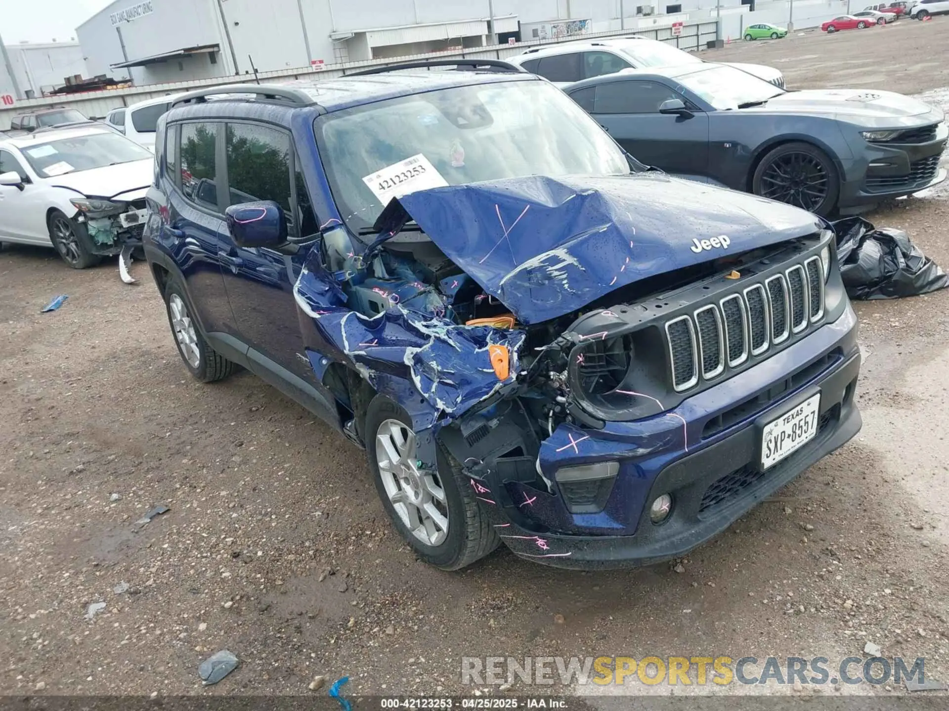 1 Photograph of a damaged car ZACNJCBB8MPM36868 JEEP RENEGADE 2021
