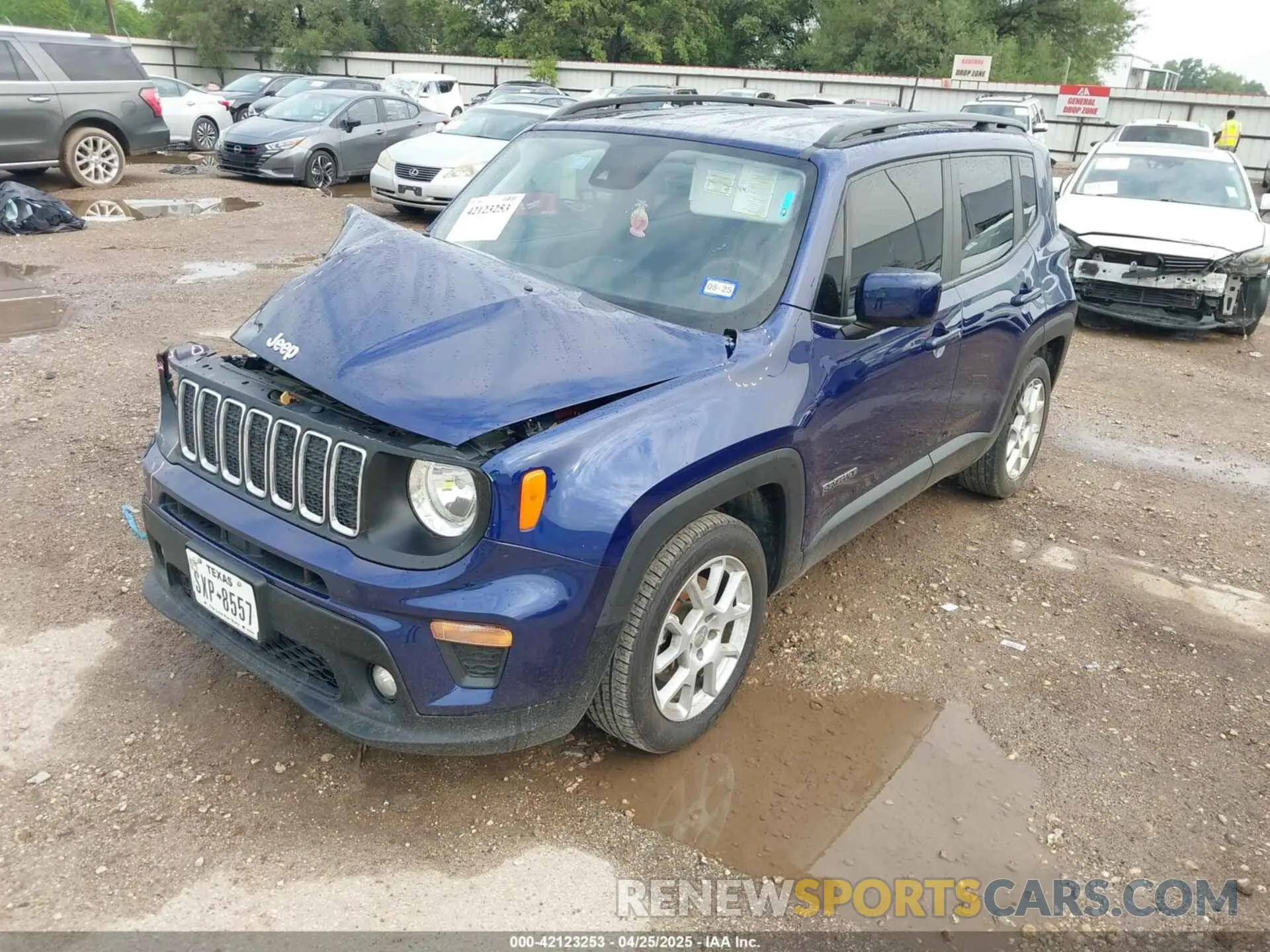2 Photograph of a damaged car ZACNJCBB8MPM36868 JEEP RENEGADE 2021