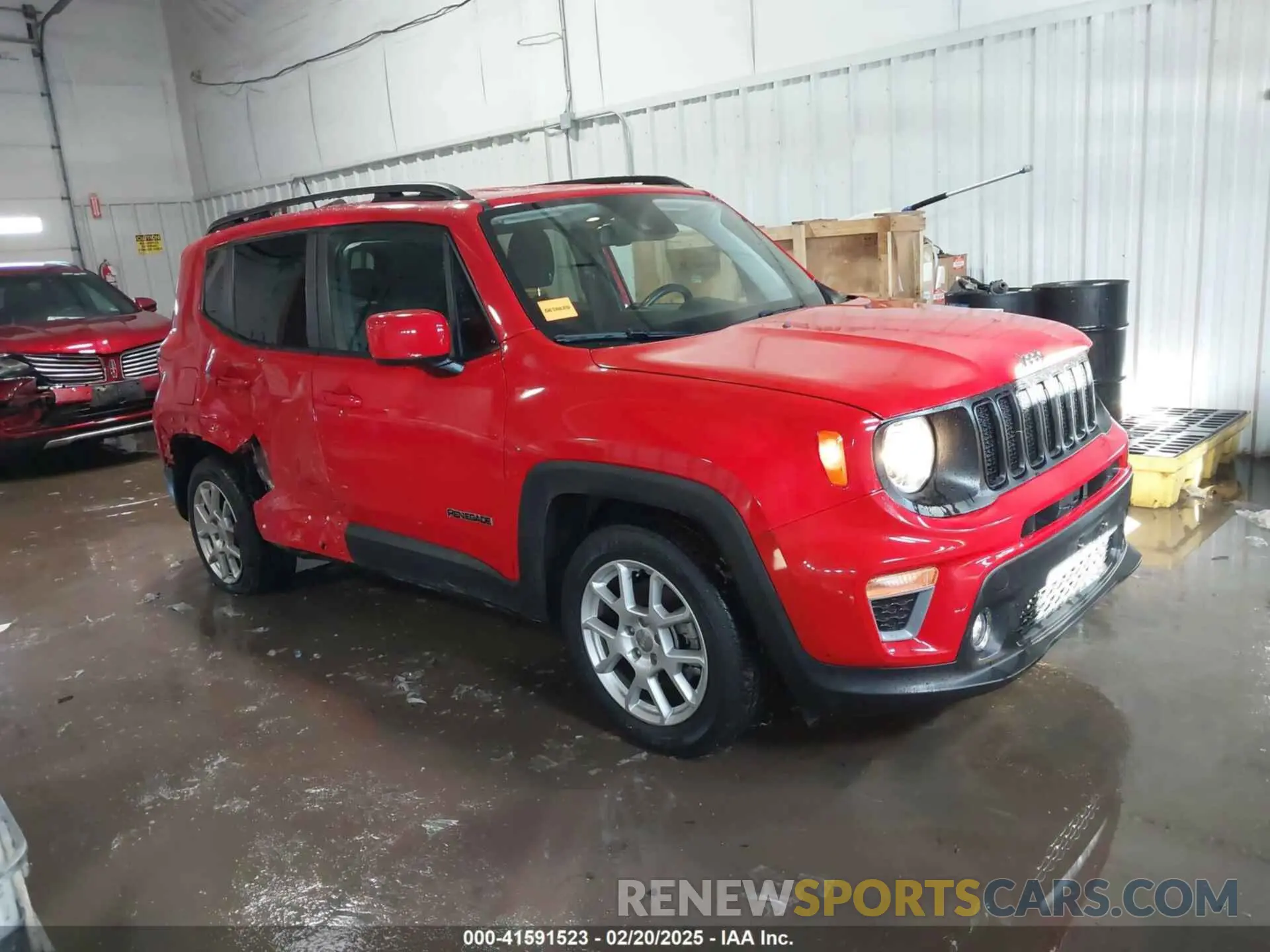 1 Photograph of a damaged car ZACNJCBB9MPN27325 JEEP RENEGADE 2021