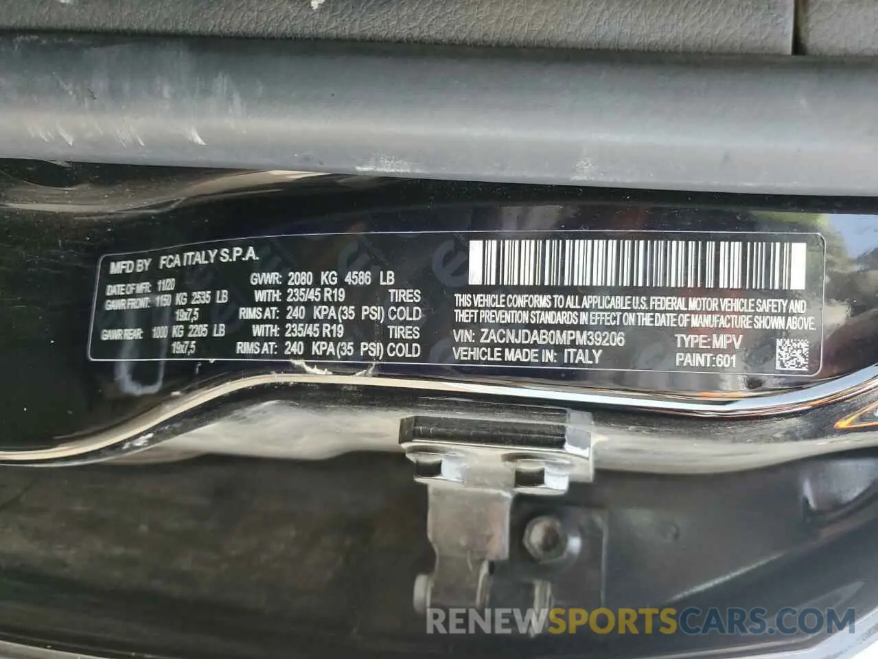 12 Фотография поврежденного автомобиля ZACNJDAB0MPM39206 JEEP RENEGADE 2021