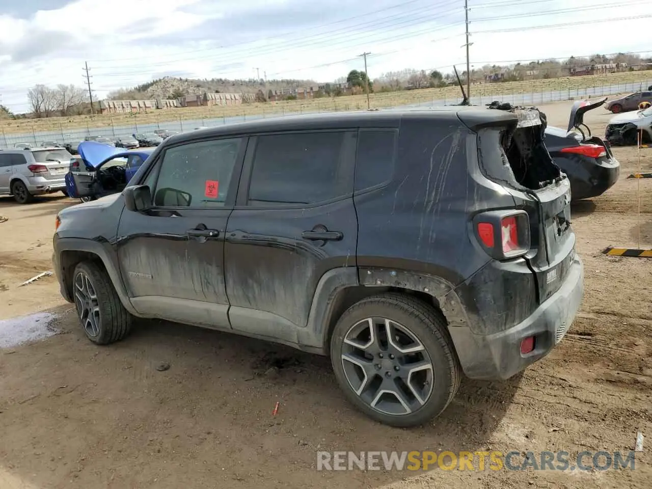 2 Фотография поврежденного автомобиля ZACNJDAB0MPM39206 JEEP RENEGADE 2021