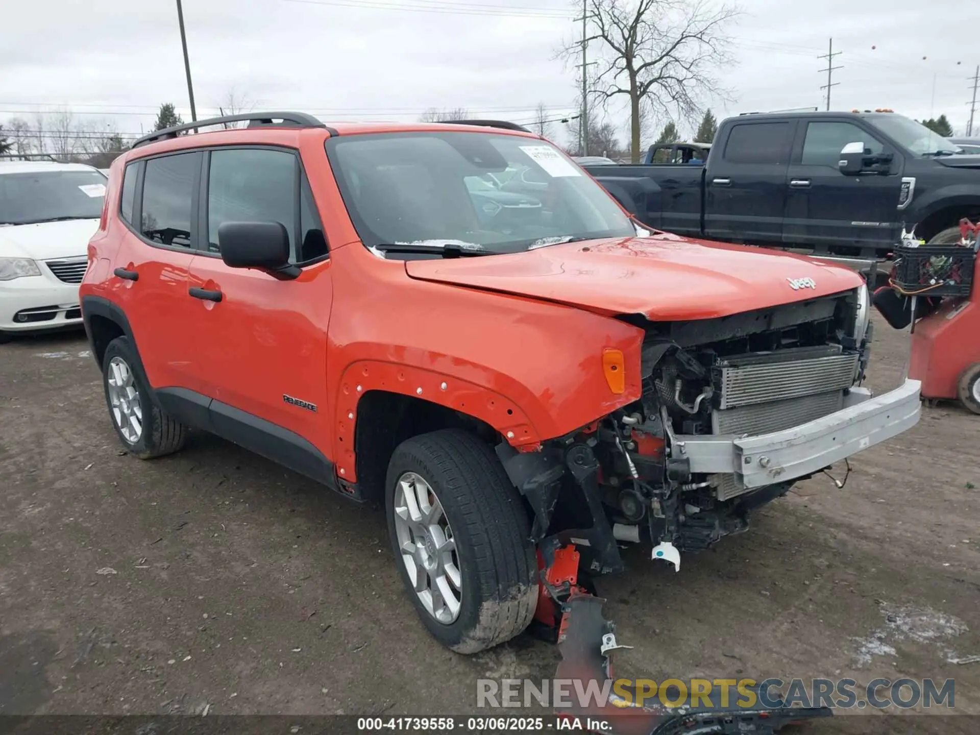 1 Photograph of a damaged car ZACNJDAB4MPN34528 JEEP RENEGADE 2021