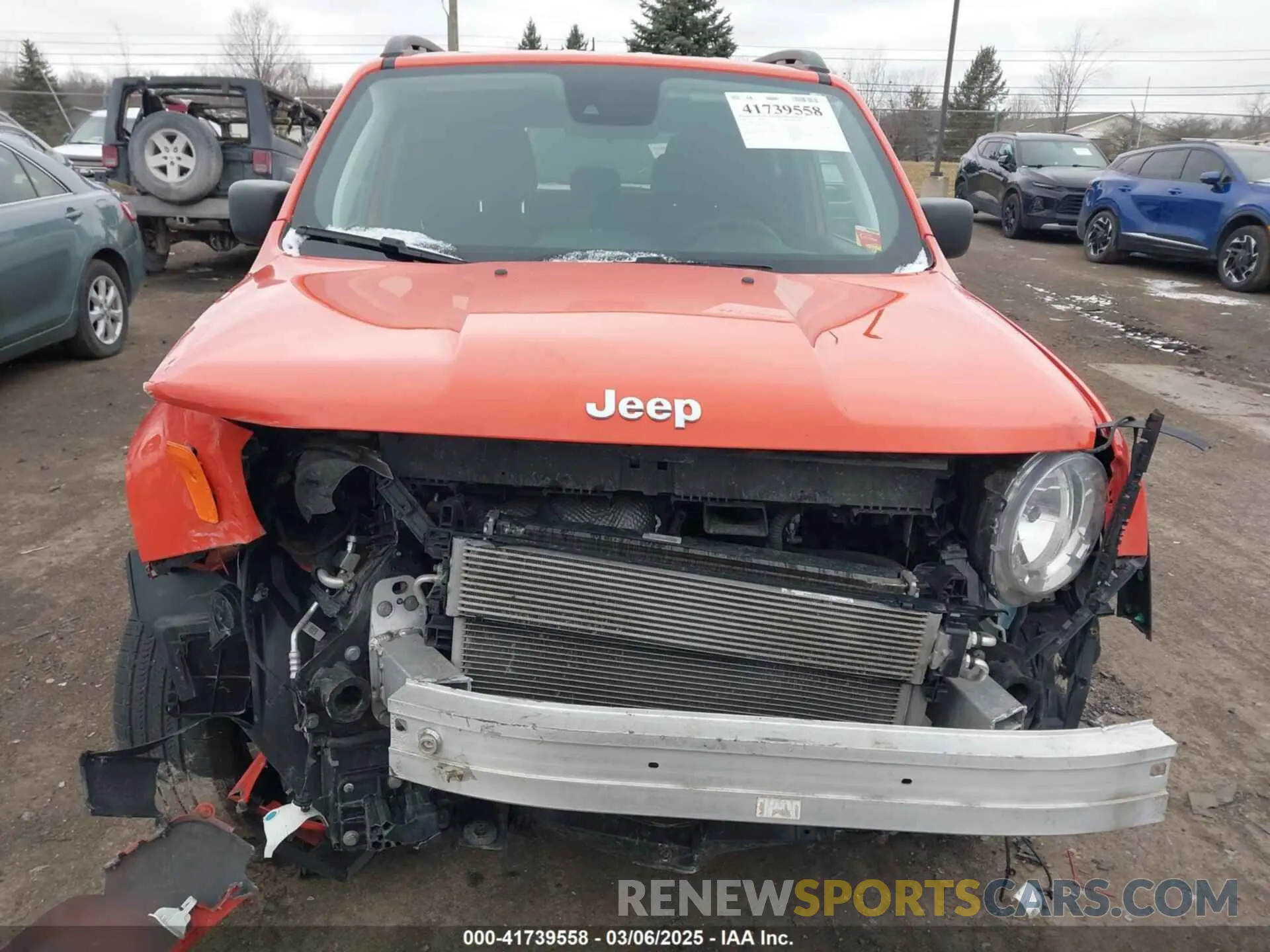 12 Photograph of a damaged car ZACNJDAB4MPN34528 JEEP RENEGADE 2021