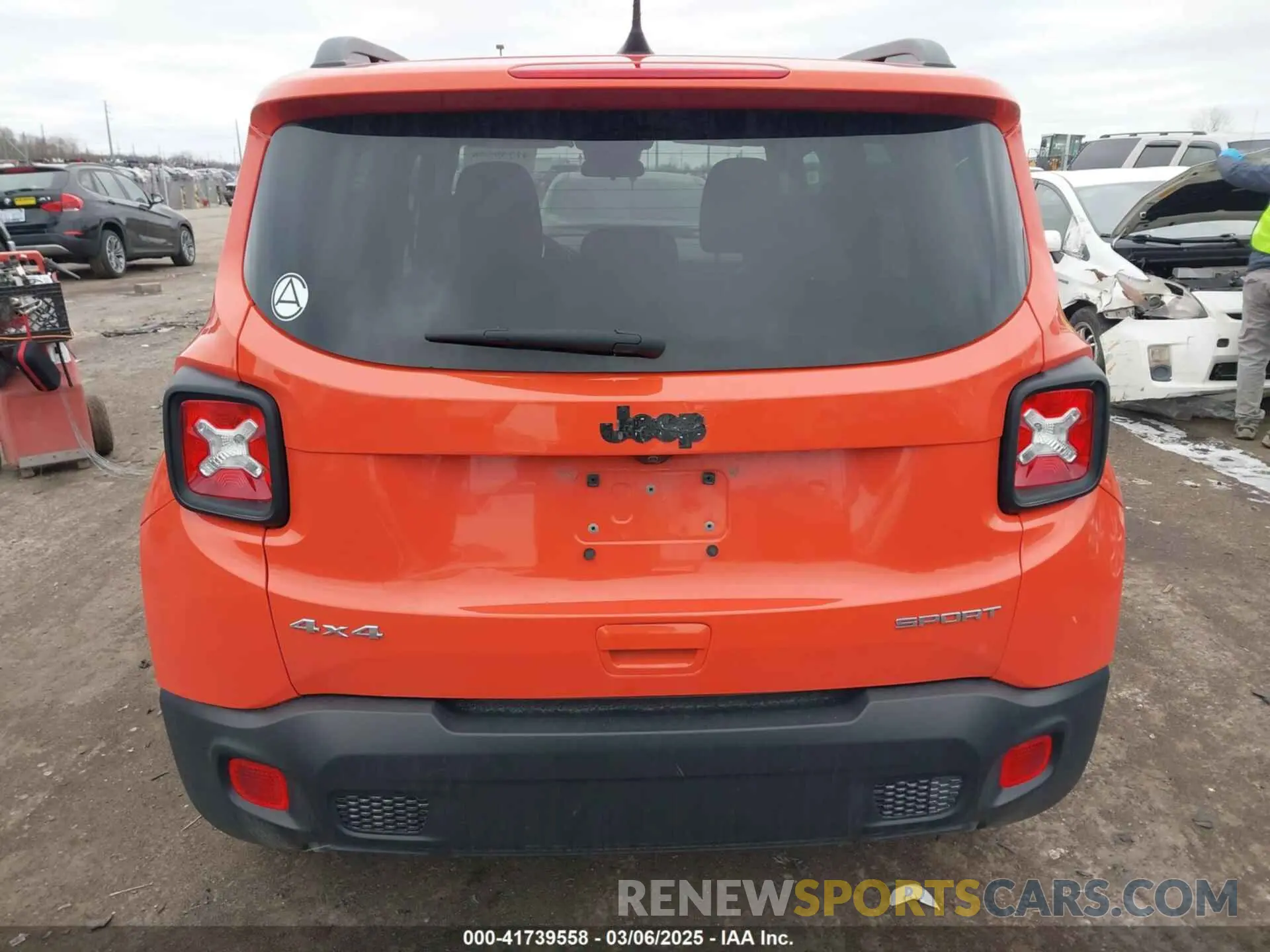 16 Photograph of a damaged car ZACNJDAB4MPN34528 JEEP RENEGADE 2021