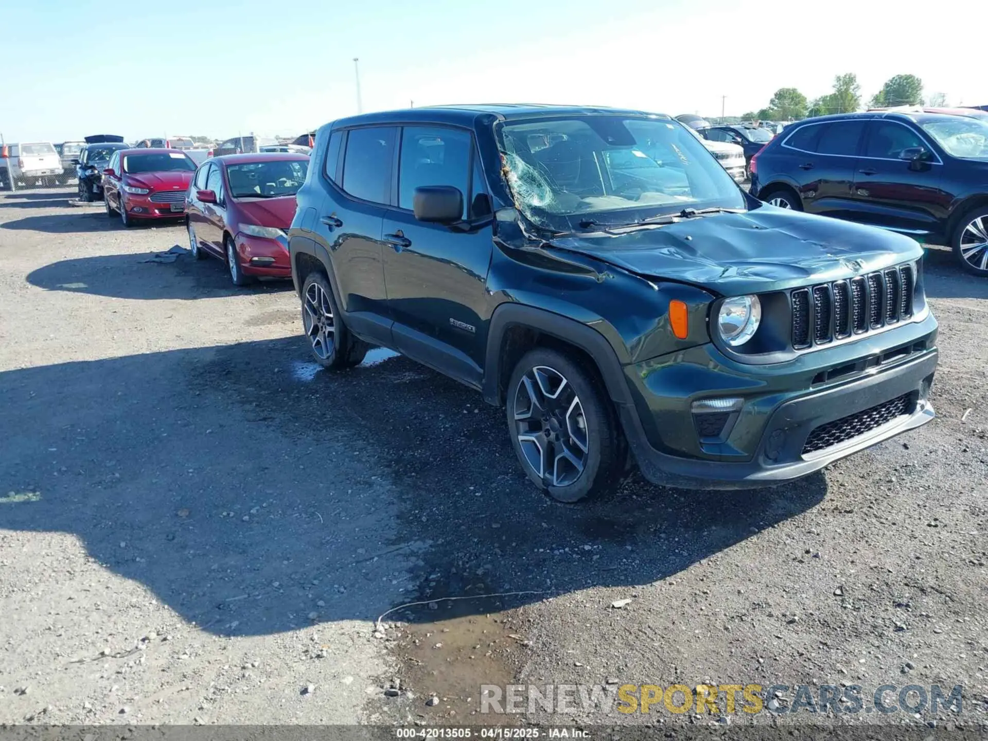 1 Фотография поврежденного автомобиля ZACNJDAB6MPM42885 JEEP RENEGADE 2021