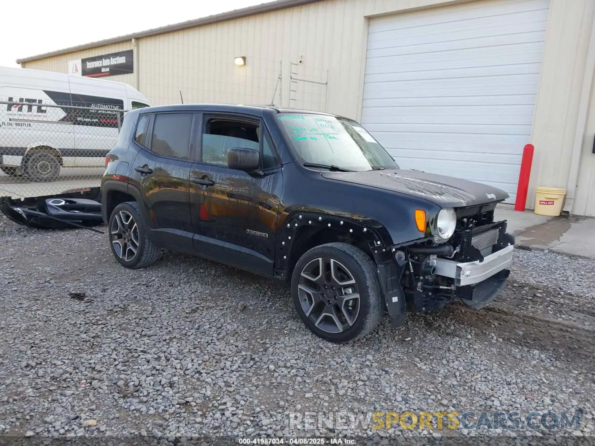 1 Photograph of a damaged car ZACNJDAB6MPN26057 JEEP RENEGADE 2021