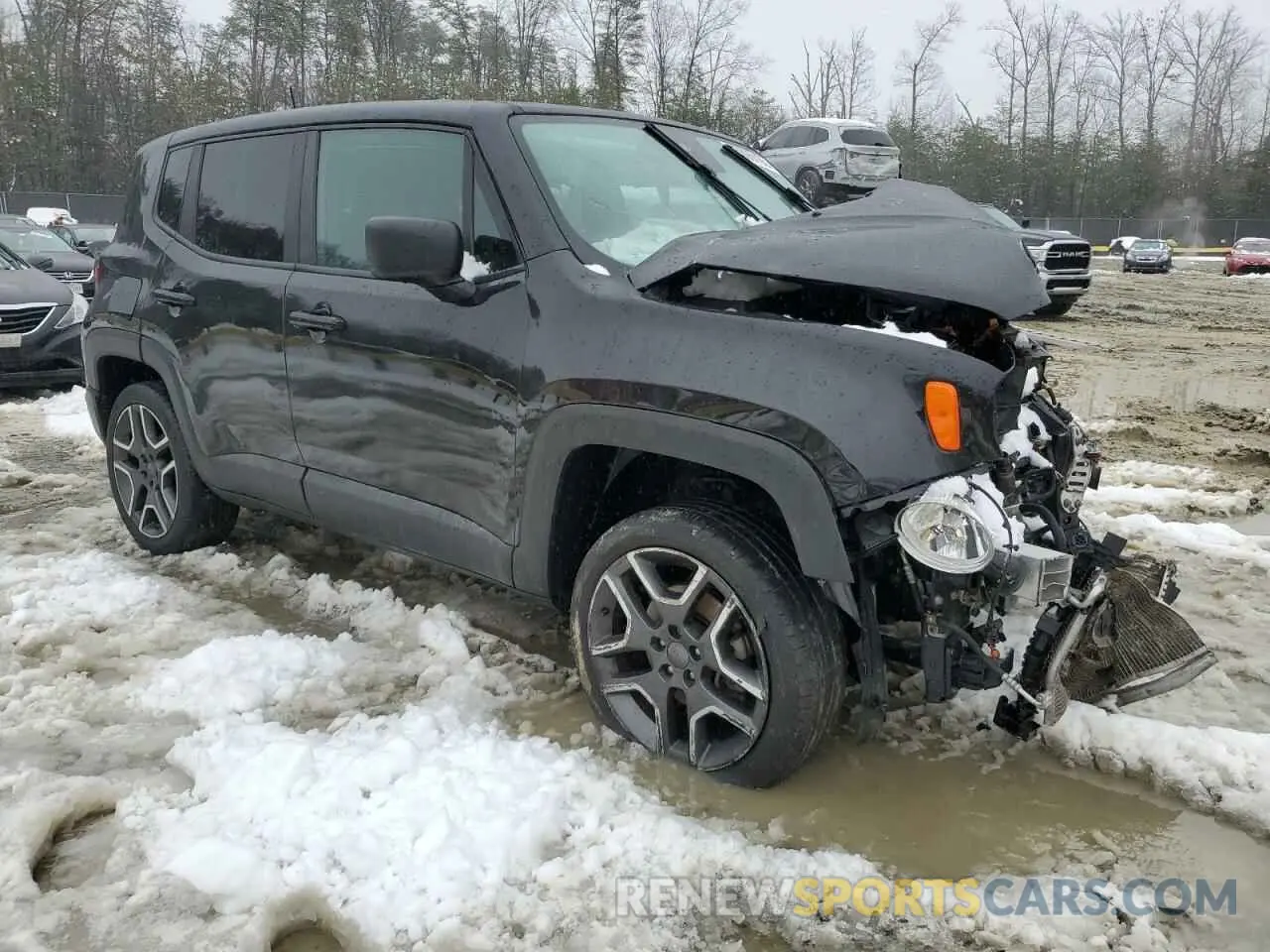 4 Photograph of a damaged car ZACNJDAB7MPM23004 JEEP RENEGADE 2021