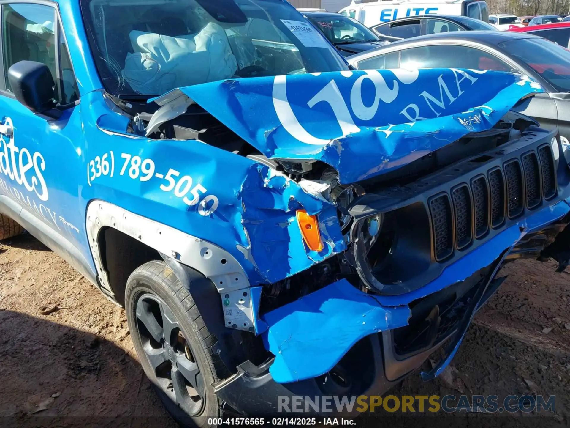 16 Photograph of a damaged car ZACNJDAB8MPN11253 JEEP RENEGADE 2021
